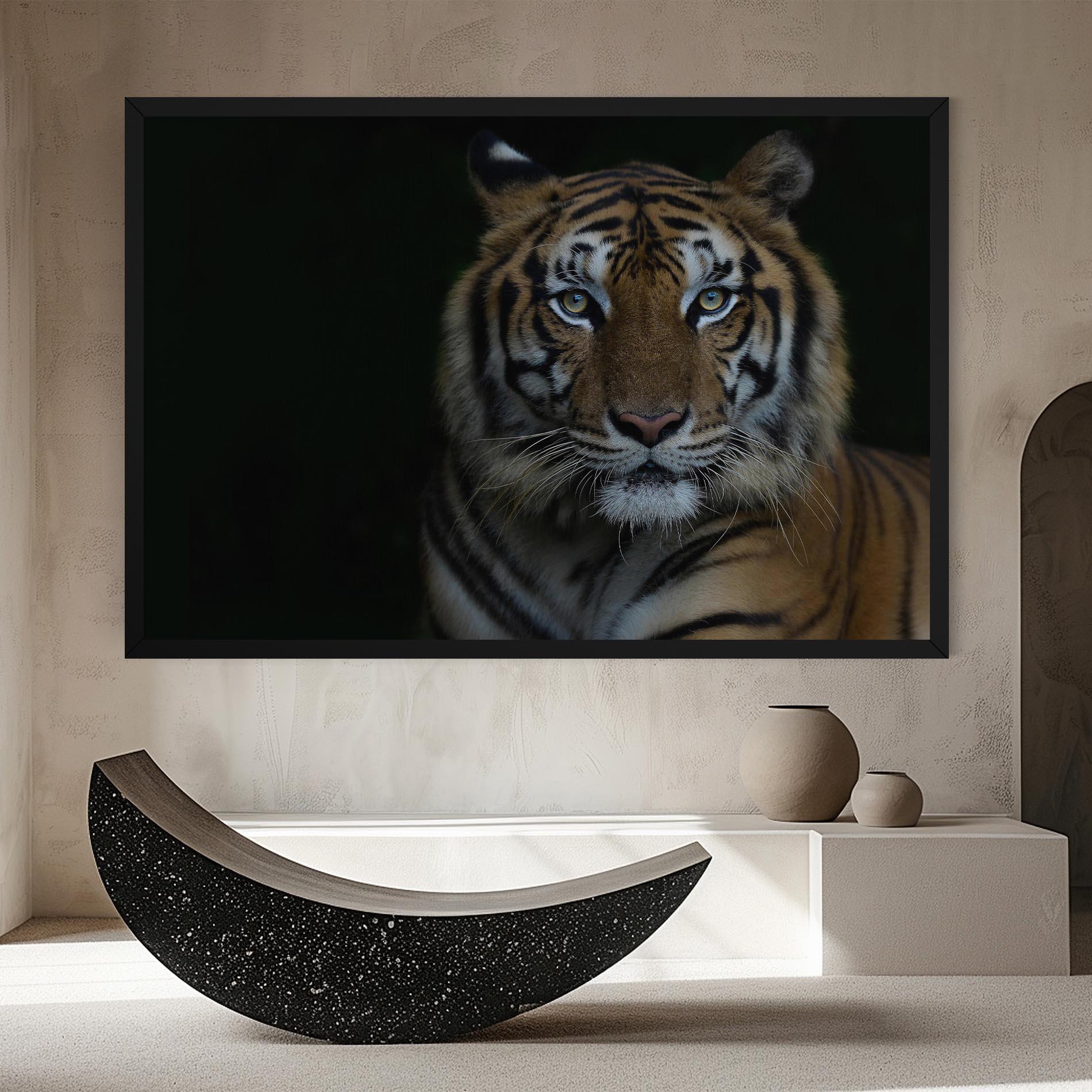 Leinwandbild Close Up Tiger mockup 8