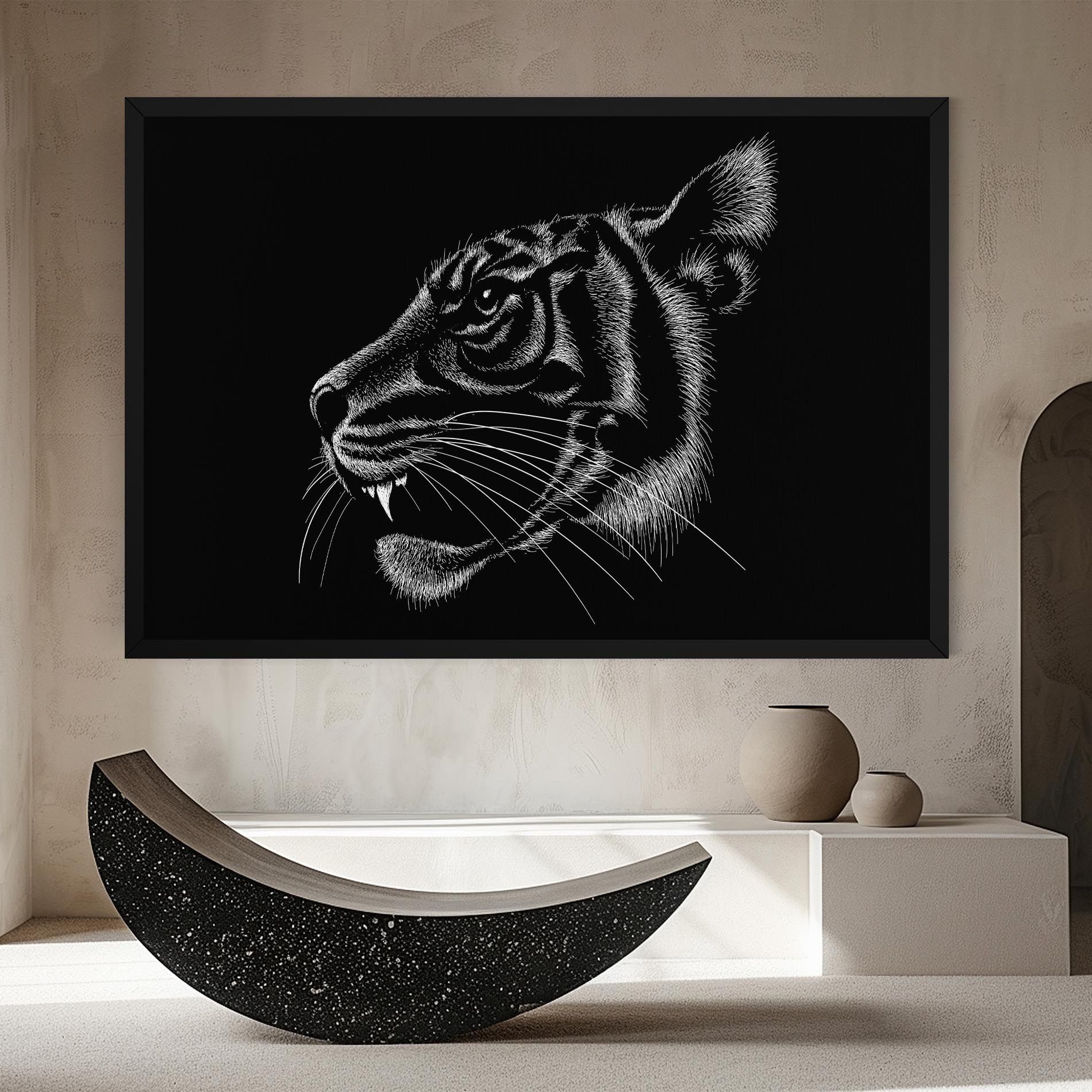 Tiger White Head mockup 8