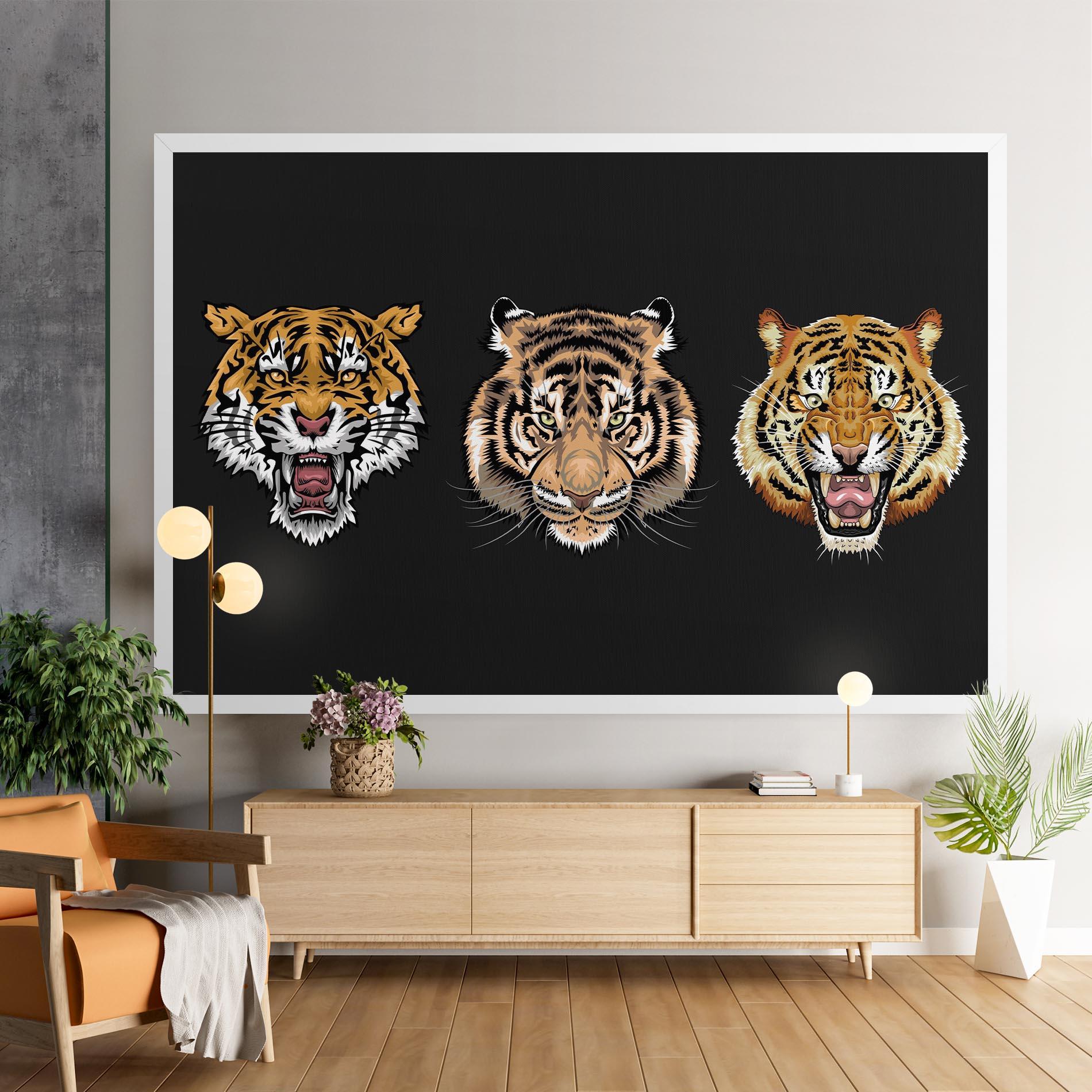 Leinwandbild 3 Tigers mockup 9