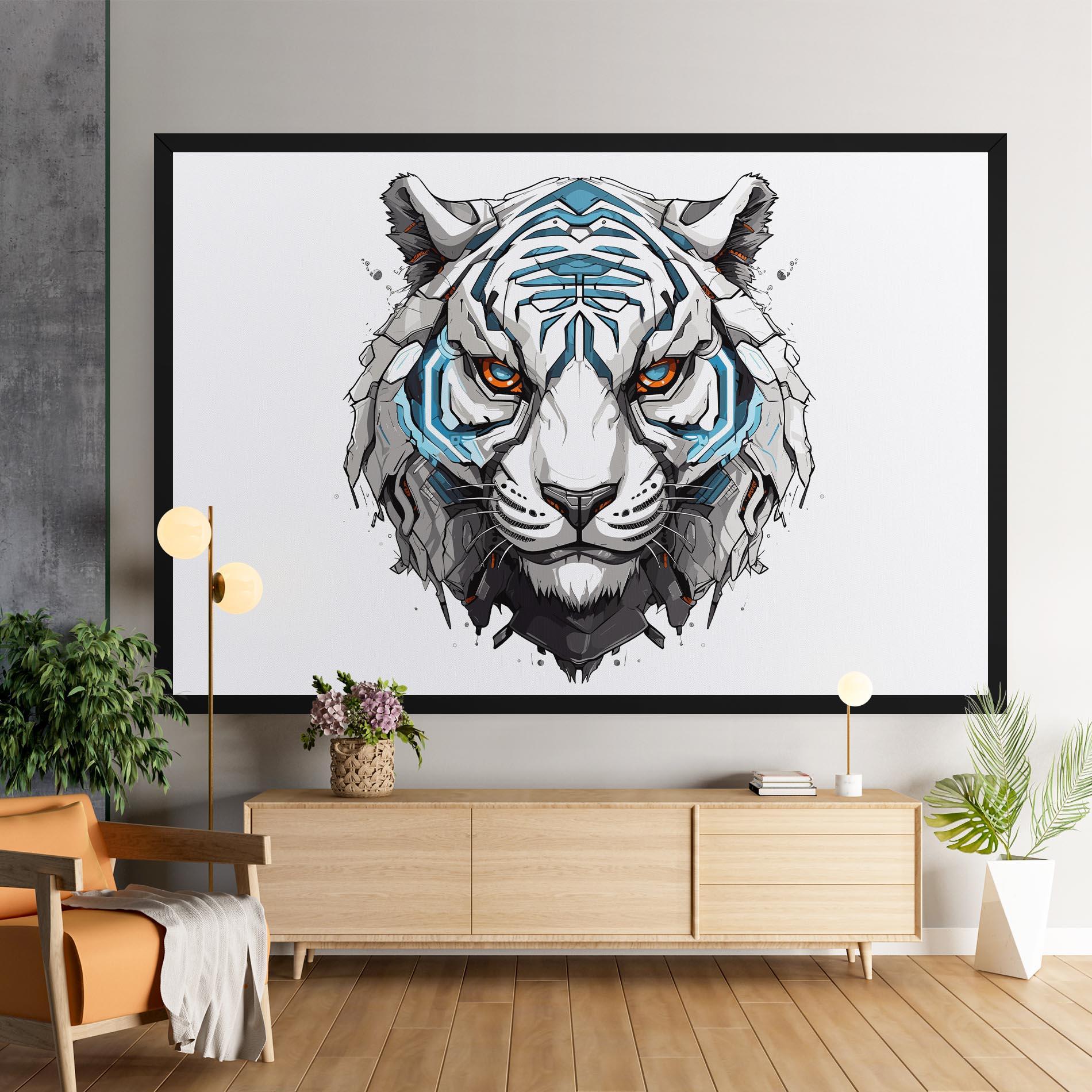 Leinwandbild Cyborg Tiger mockup 9
