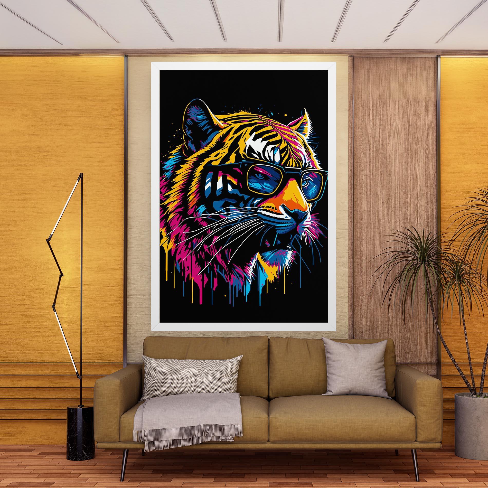 Leinwandbild Cool Tiger mockup 9