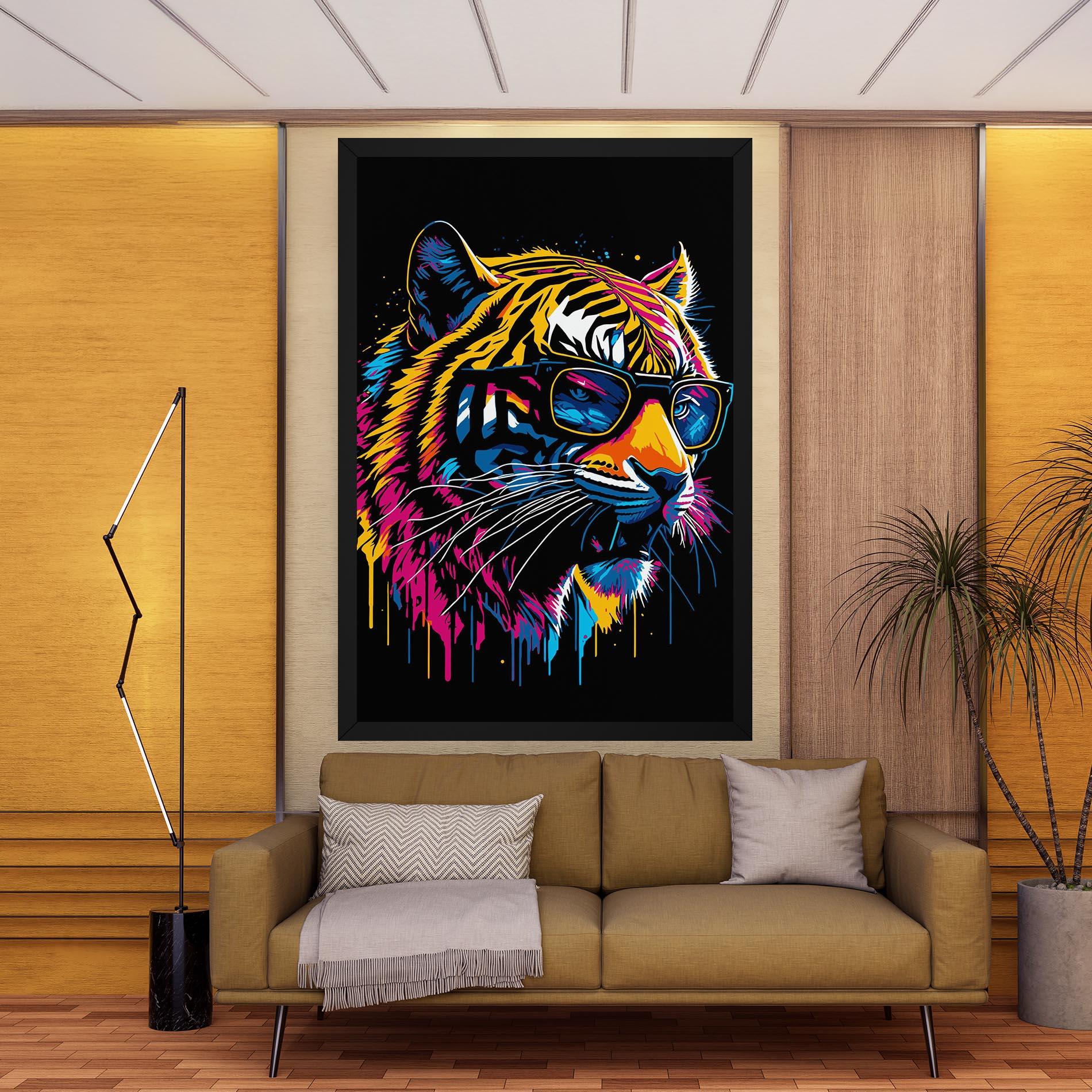 Leinwandbild Cool Tiger mockup 9