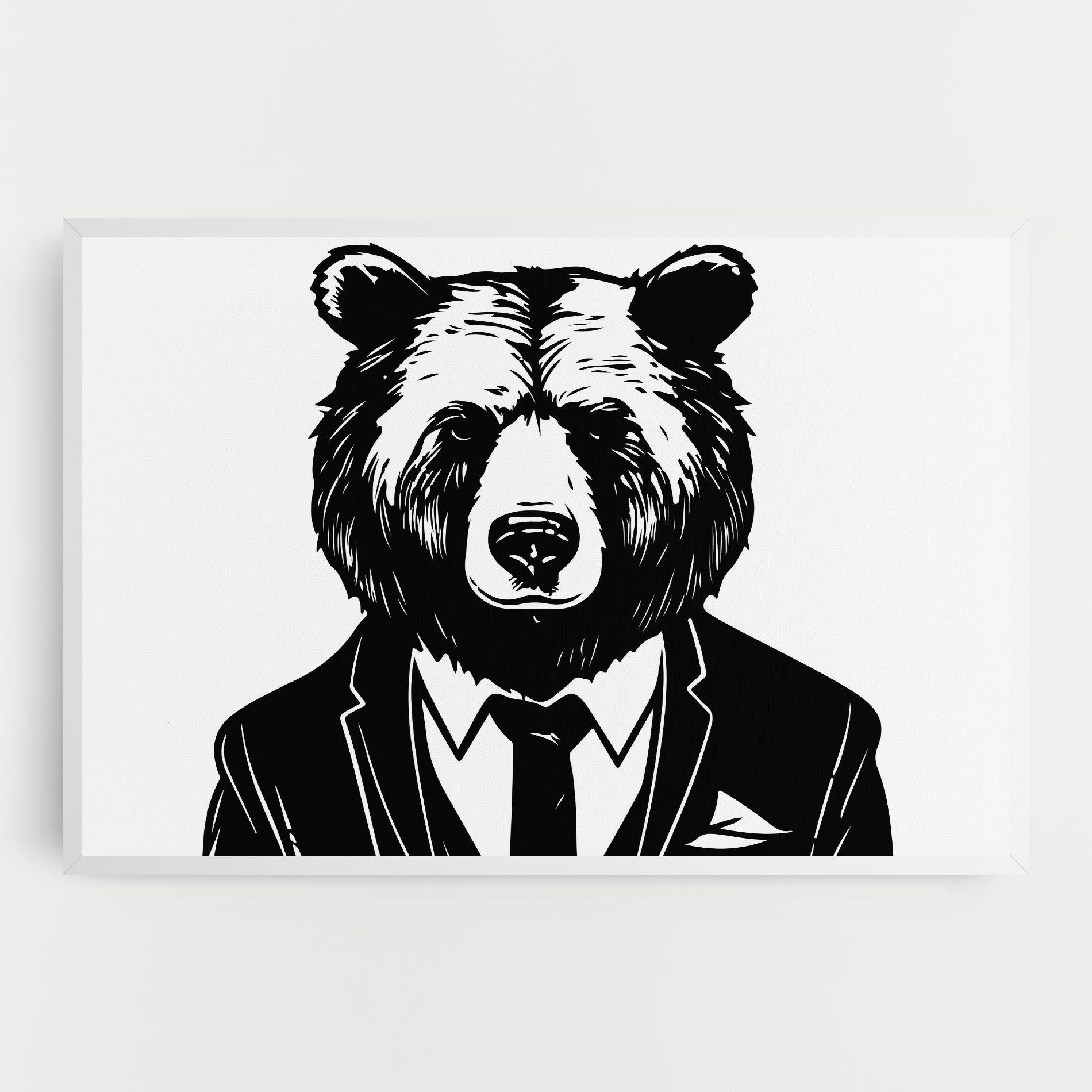 Leinwandbild Business Bear mockup 0