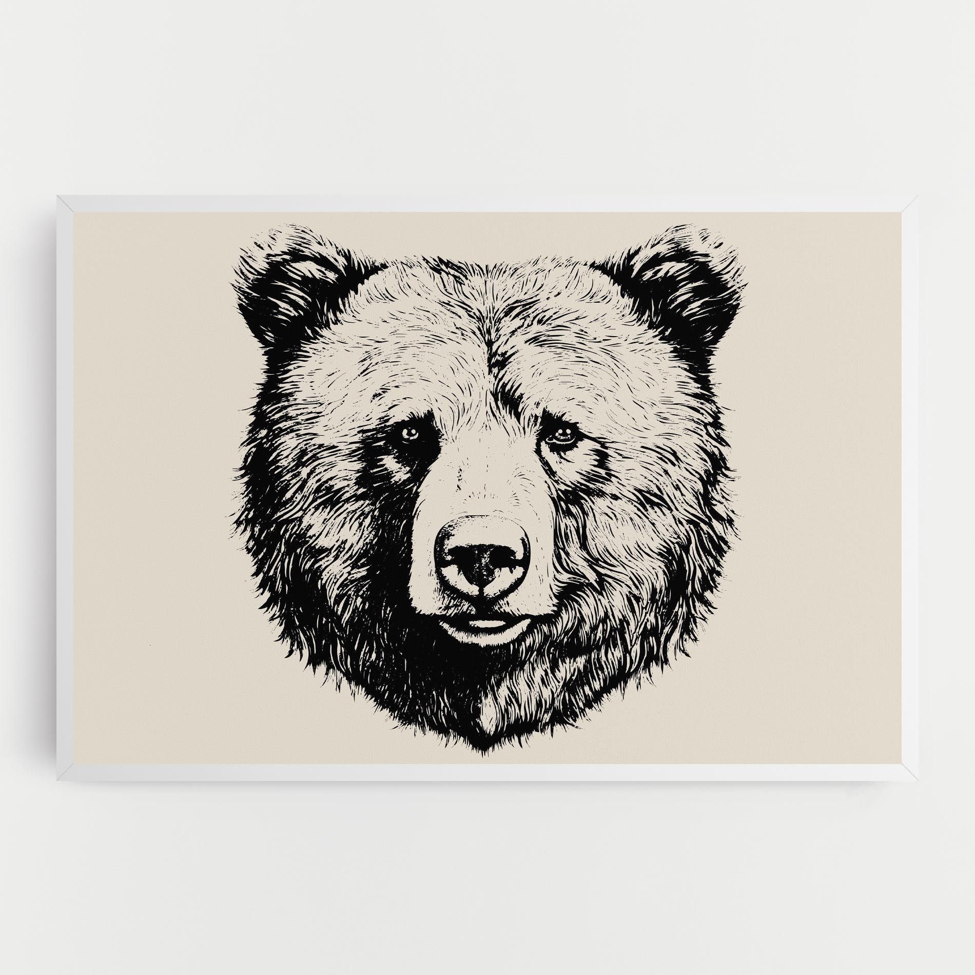 Cream Head Bear mockup 0