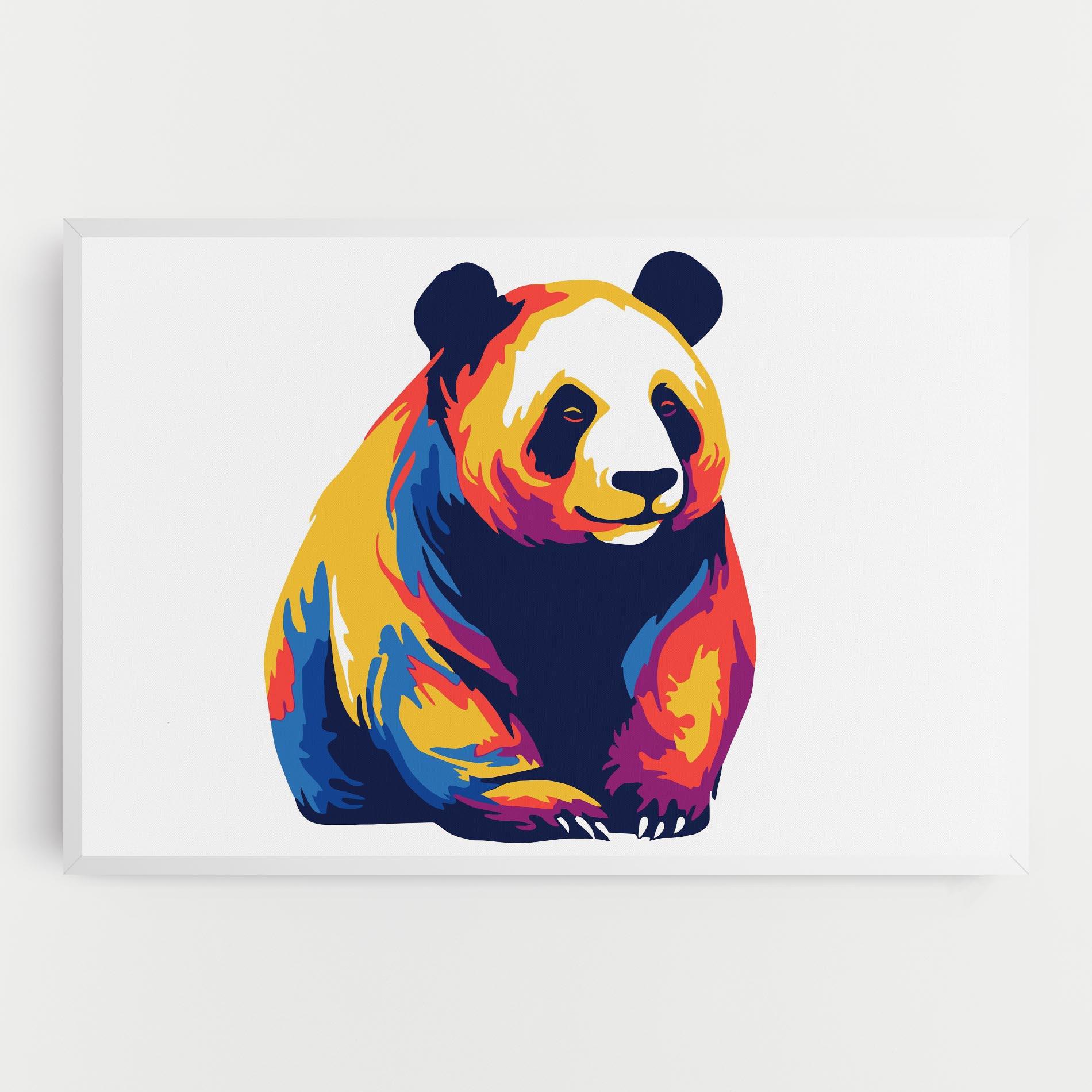 Leinwandbild Cute Panda mockup 0