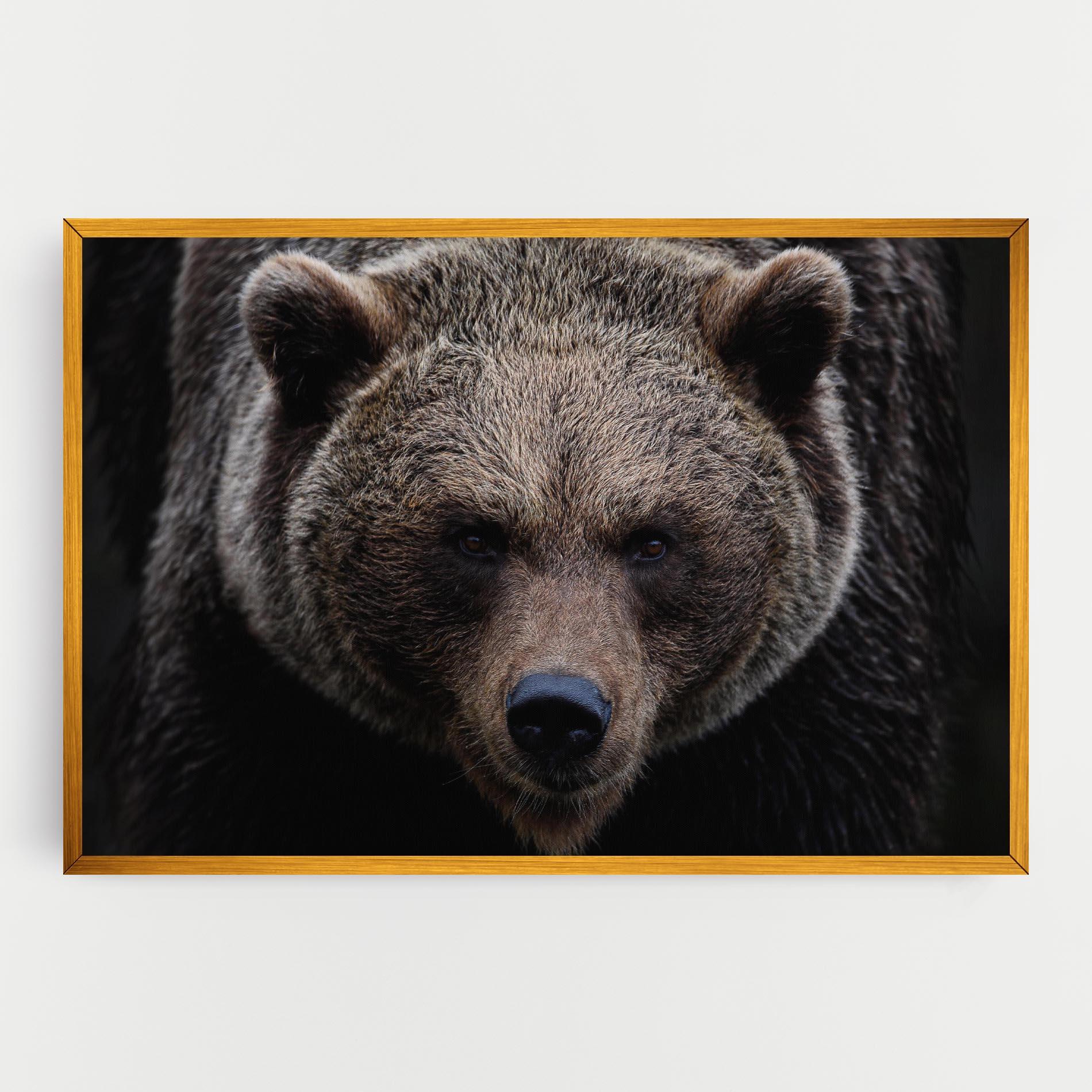 Leinwandbild Brown Bear mockup 0