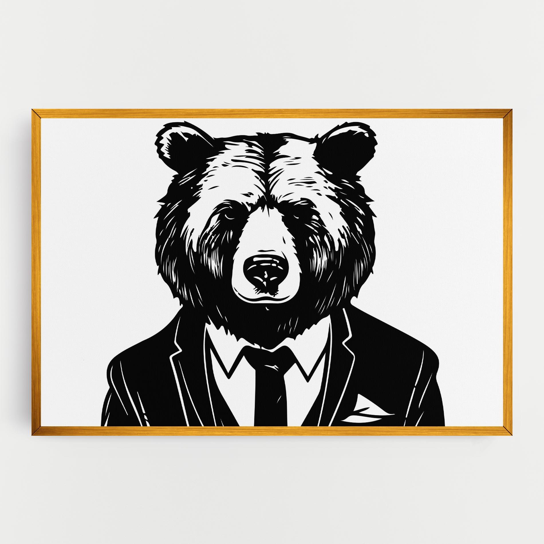 Leinwandbild Business Bear mockup 0