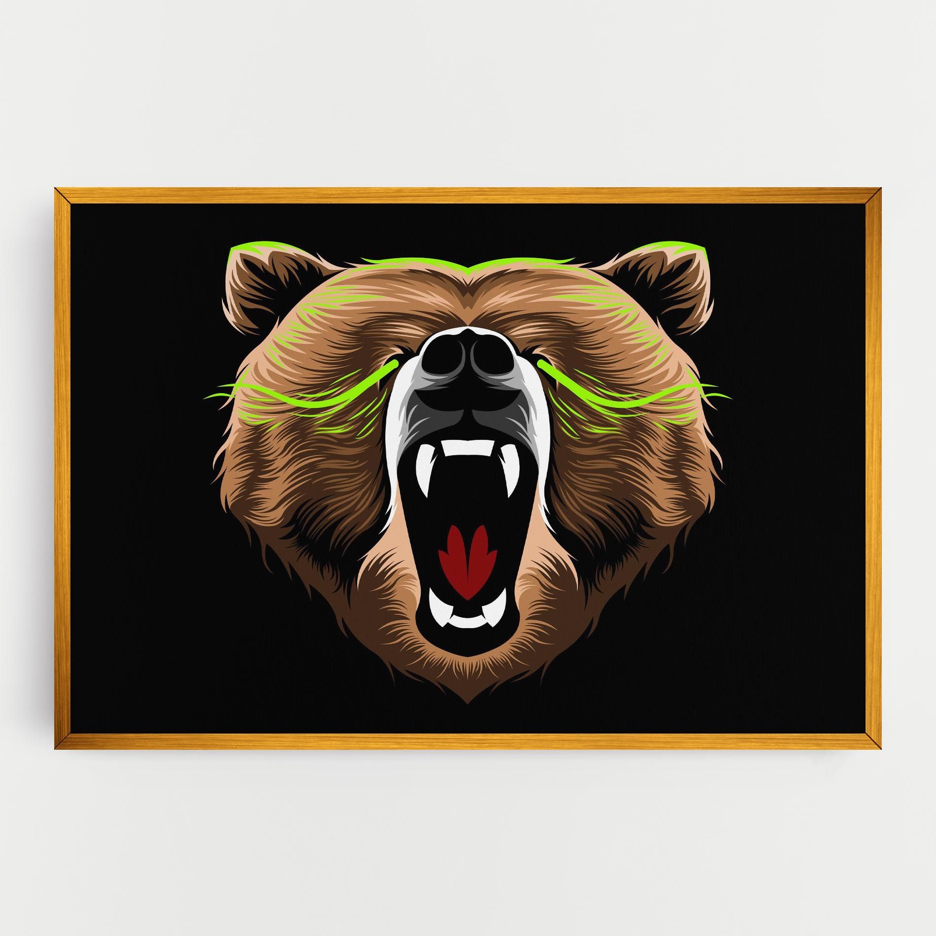 Green Line Bear mockup 0