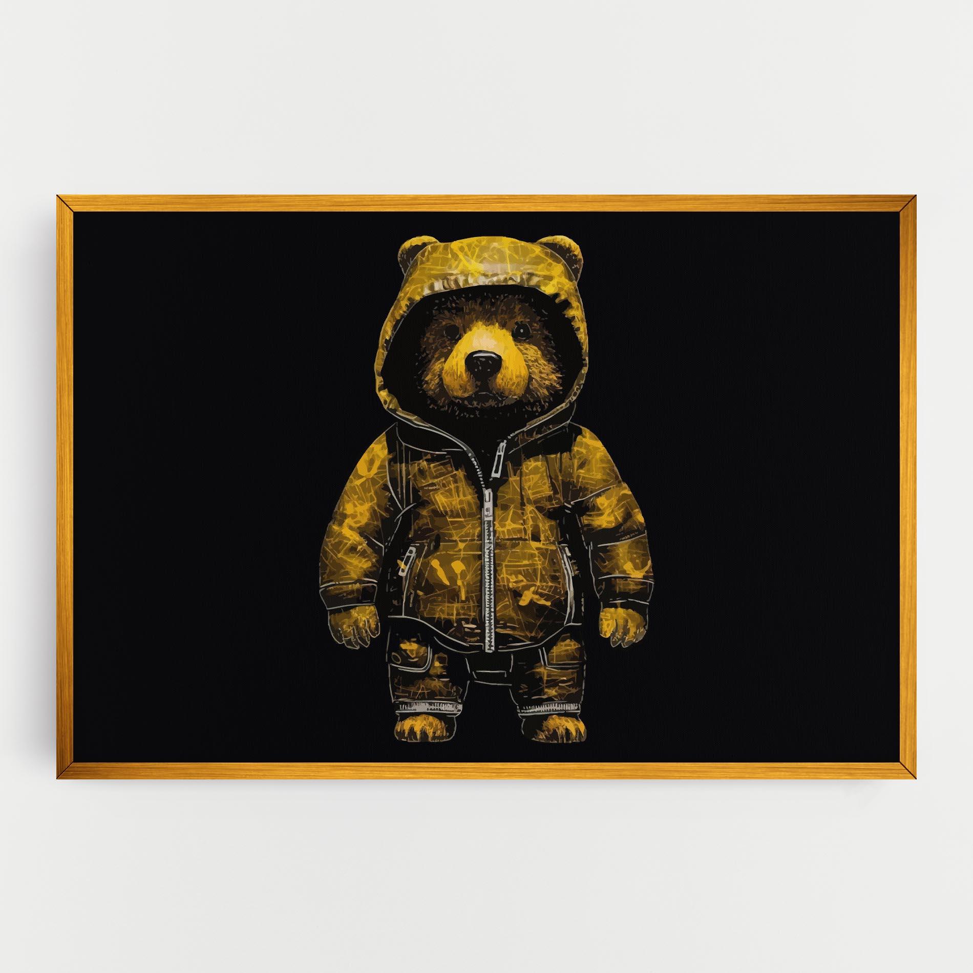 Leinwandbild Yellow Bear mockup 0