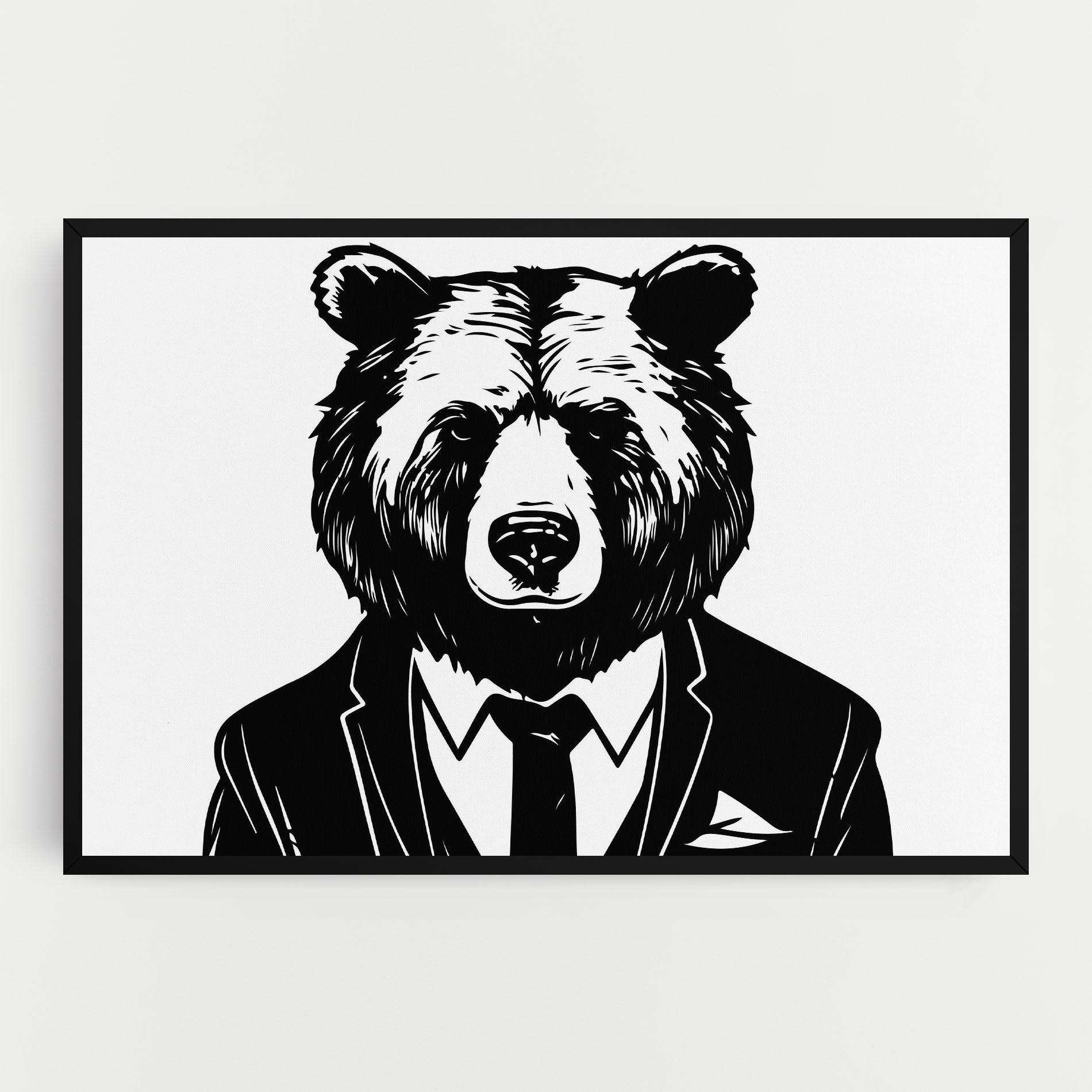 Leinwandbild Business Bear mockup 0