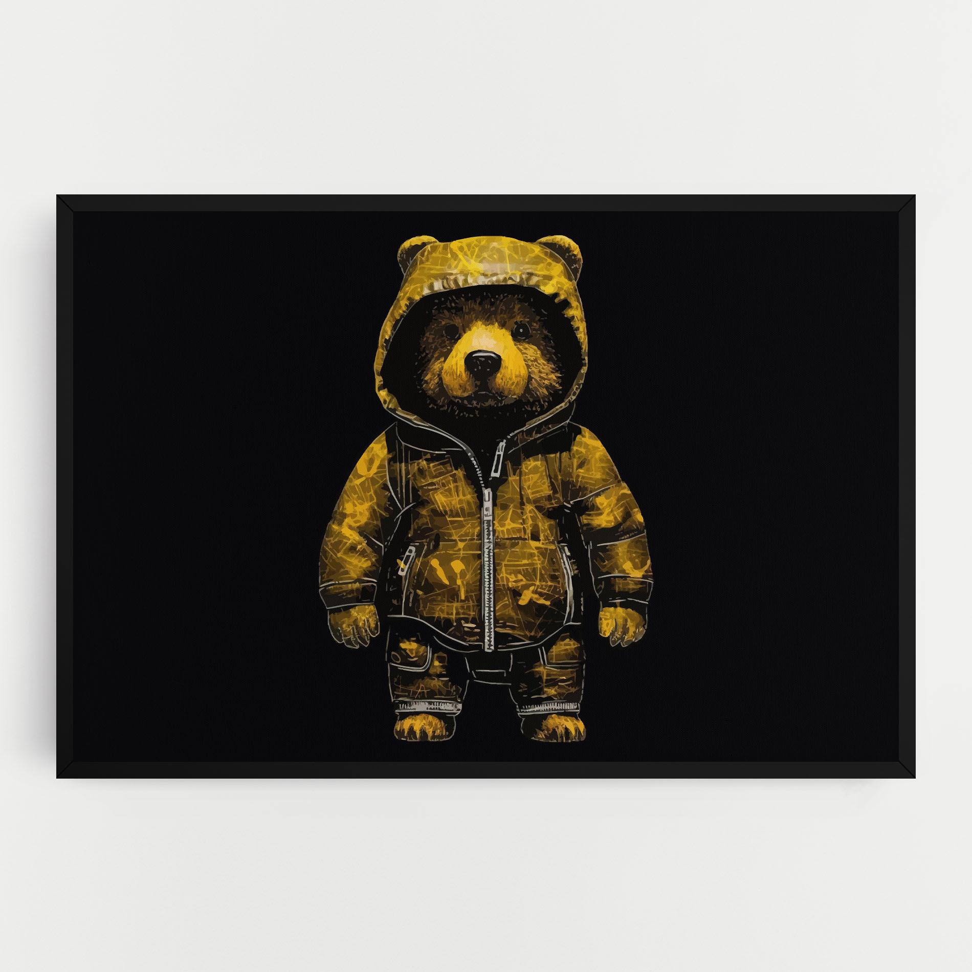 Leinwandbild Yellow Bear mockup 0