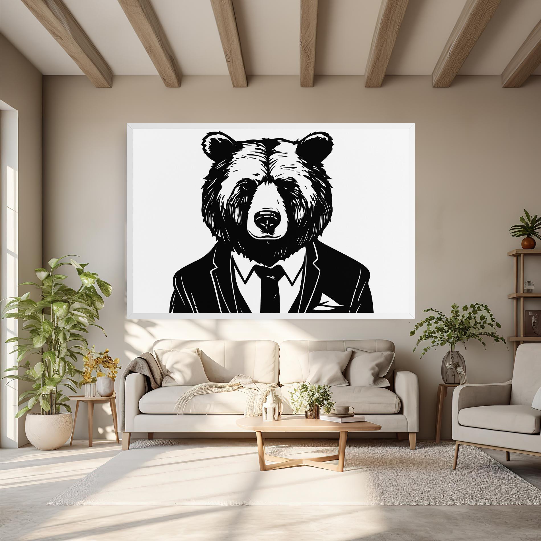 Leinwandbild Business Bear mockup 6