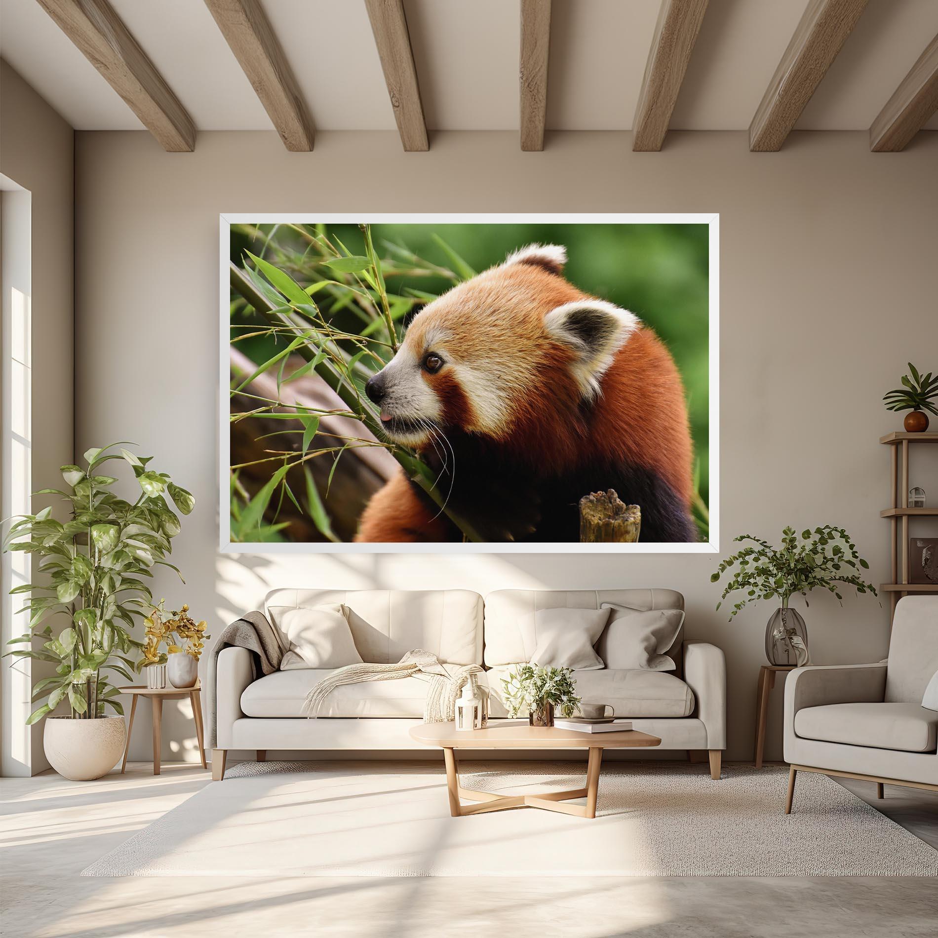 Leinwandbild Cute Red Panda mockup 6