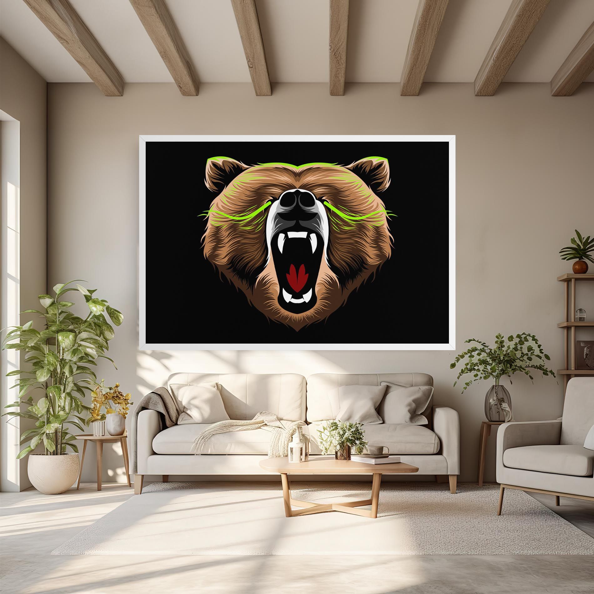 Green Line Bear mockup 6