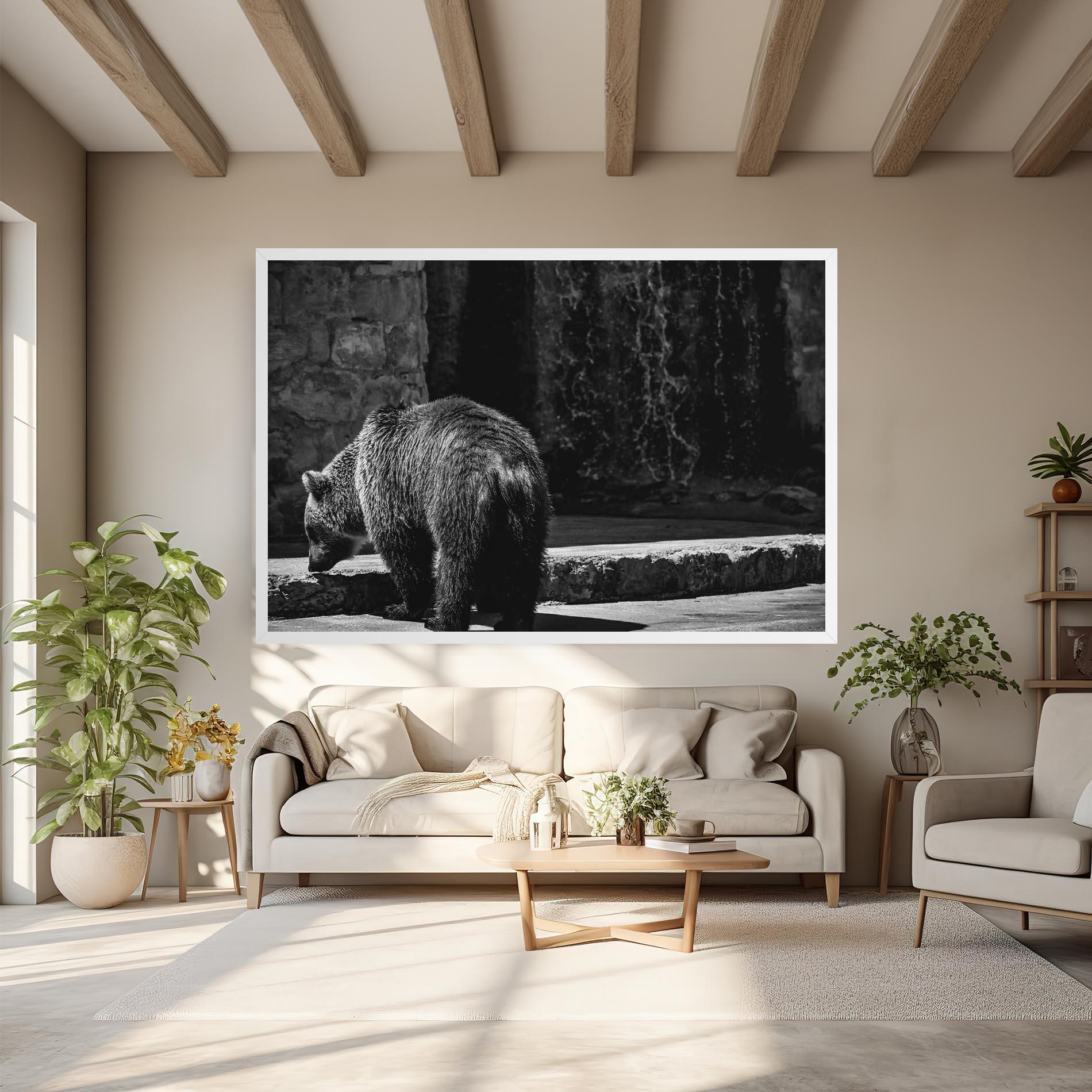 Leinwandbild Grey Bear mockup 6