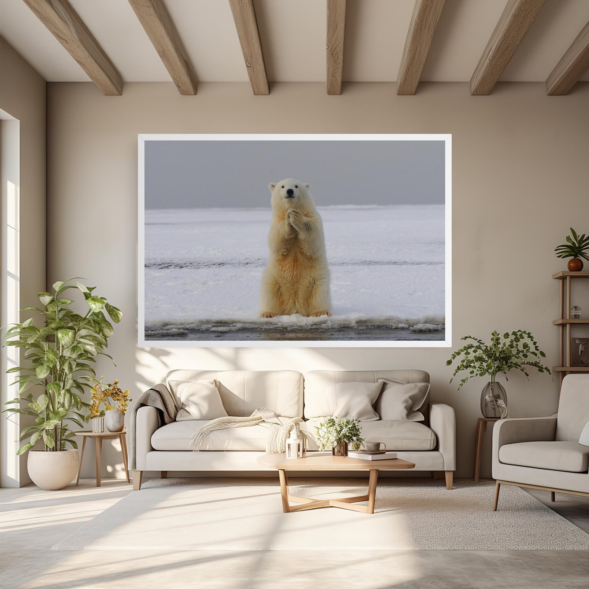 Leinwandbild Icebear Praying mockup 6