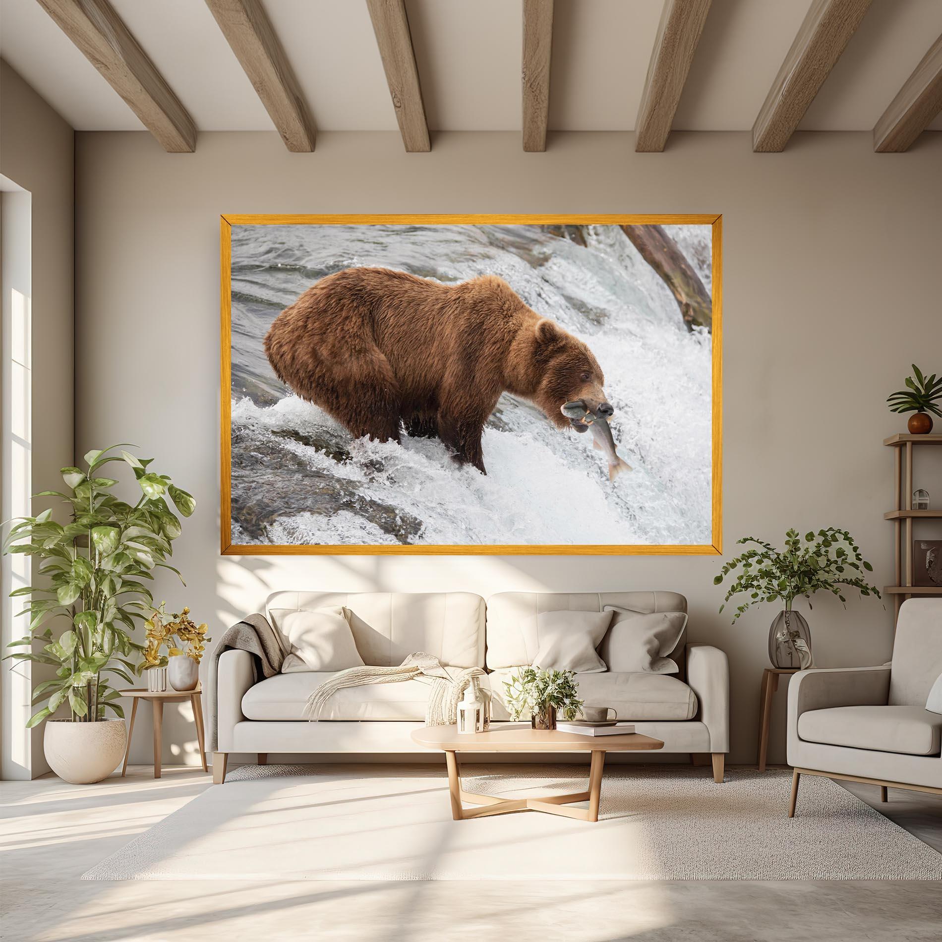Leinwandbild Bear Hunting mockup 6