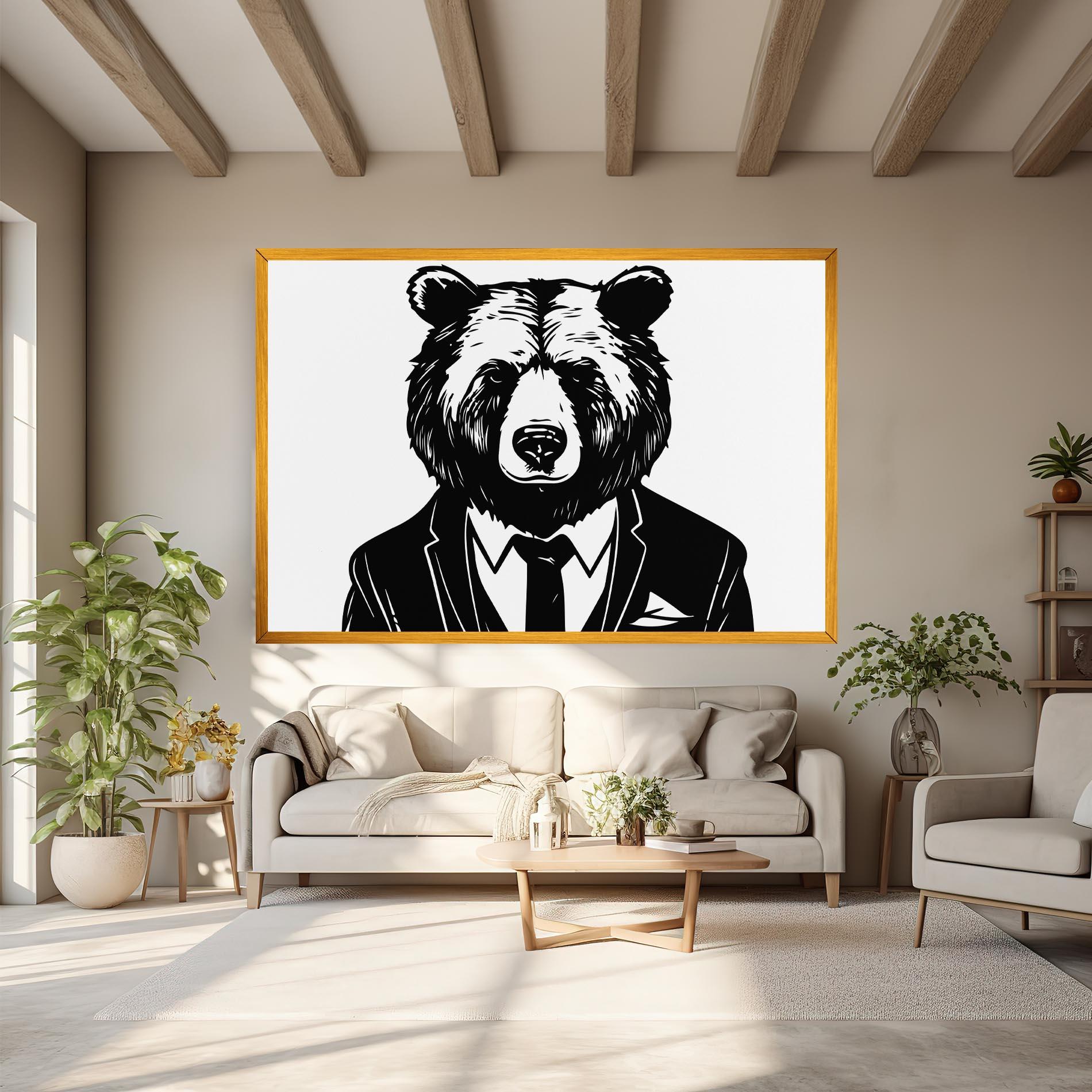 Leinwandbild Business Bear mockup 6