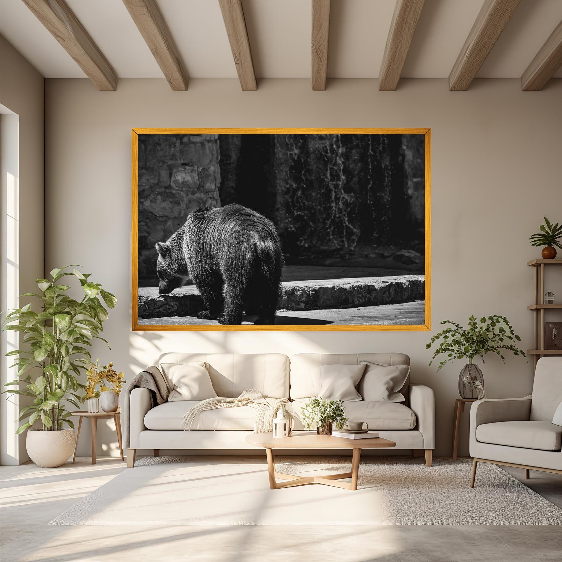 Leinwandbild Grey Bear mockup 6