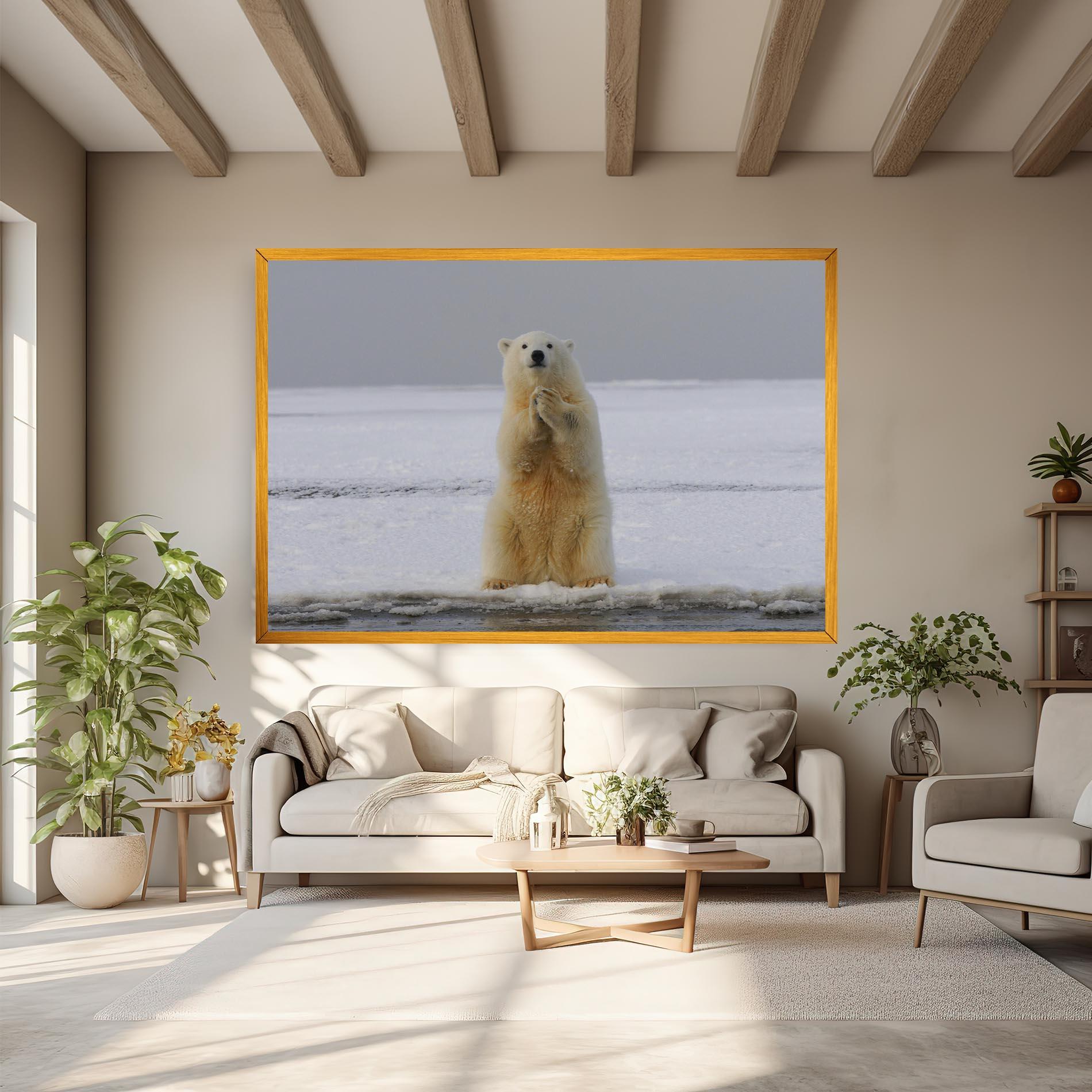 Leinwandbild Icebear Praying mockup 6