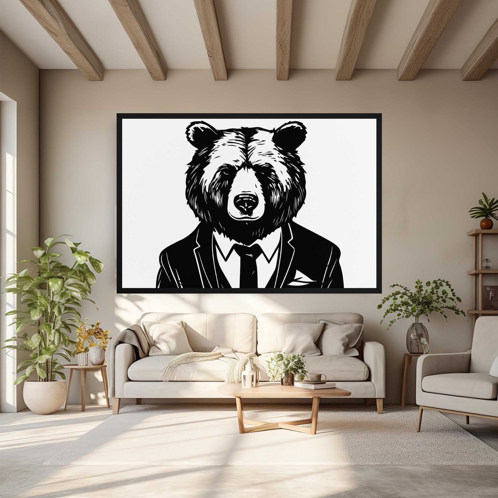 Leinwandbild Business Bear mockup 6