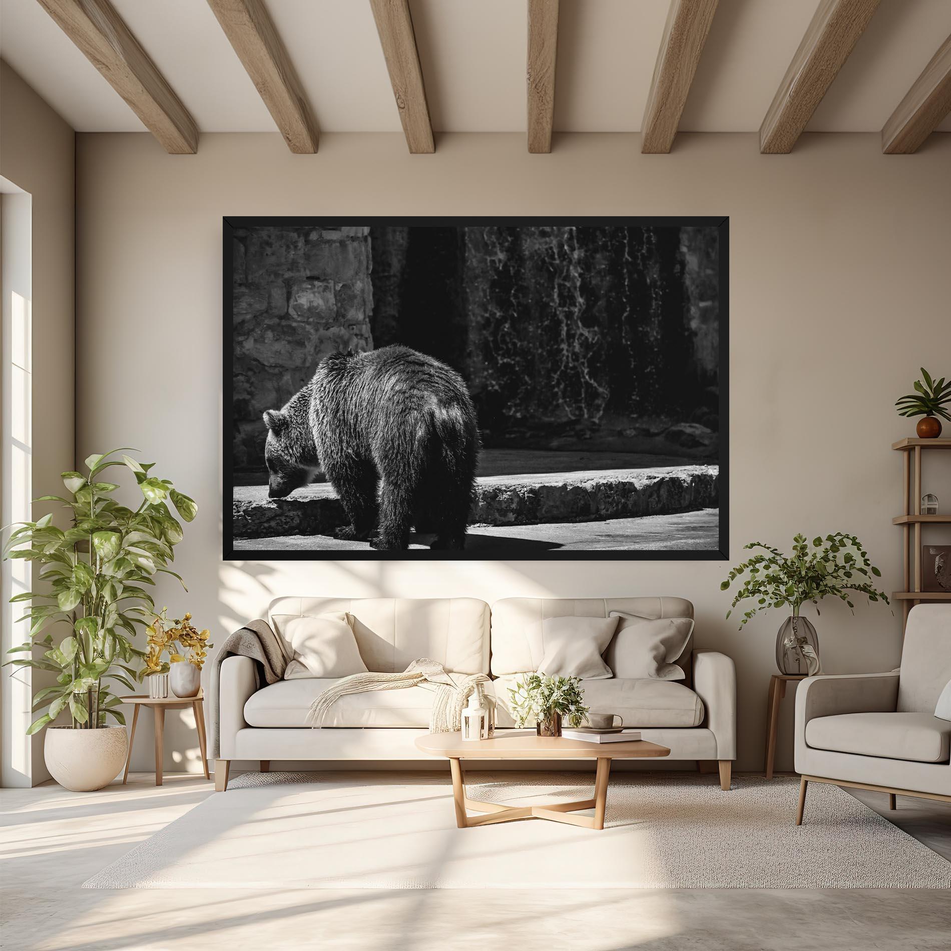 Leinwandbild Grey Bear mockup 6