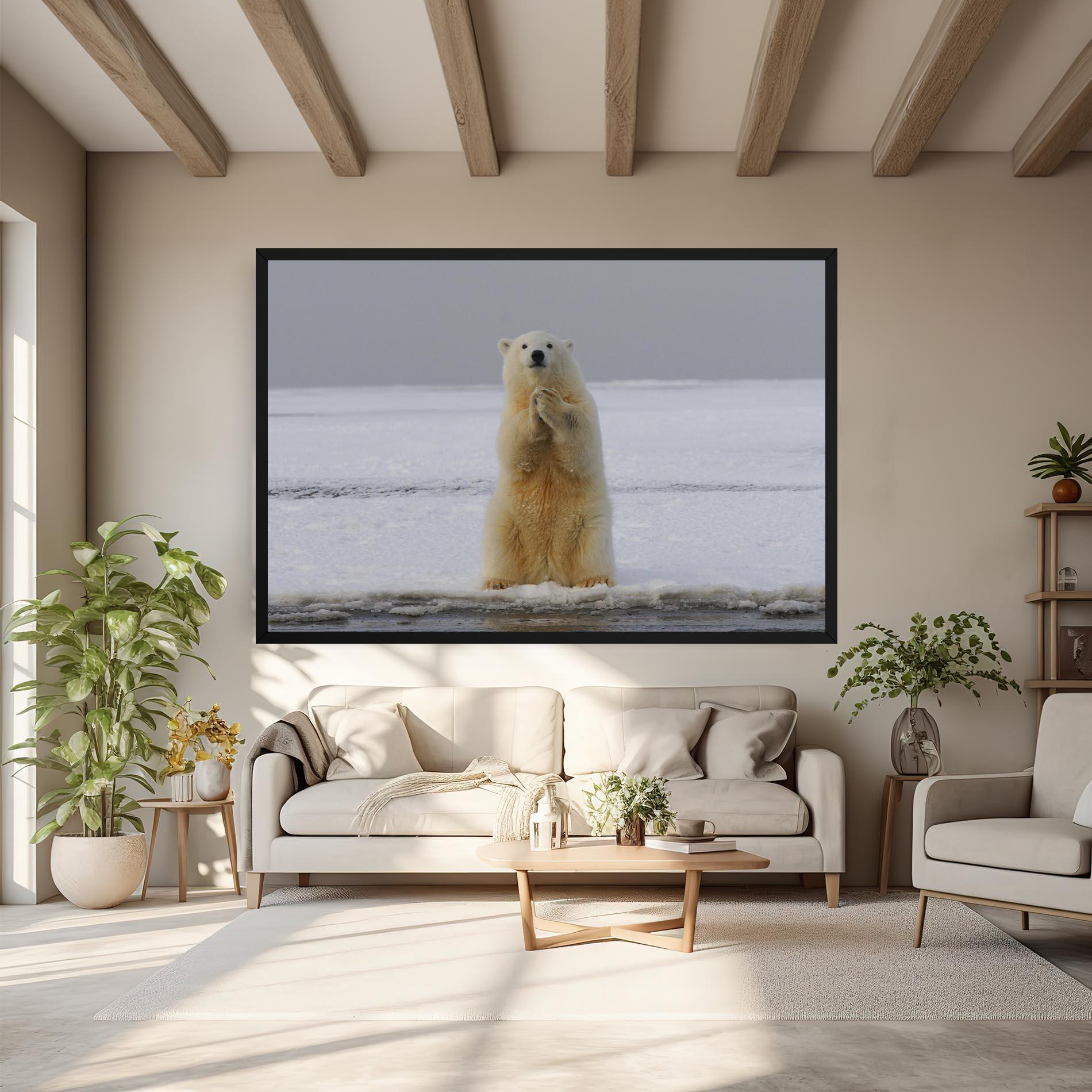 Leinwandbild Icebear Praying mockup 6
