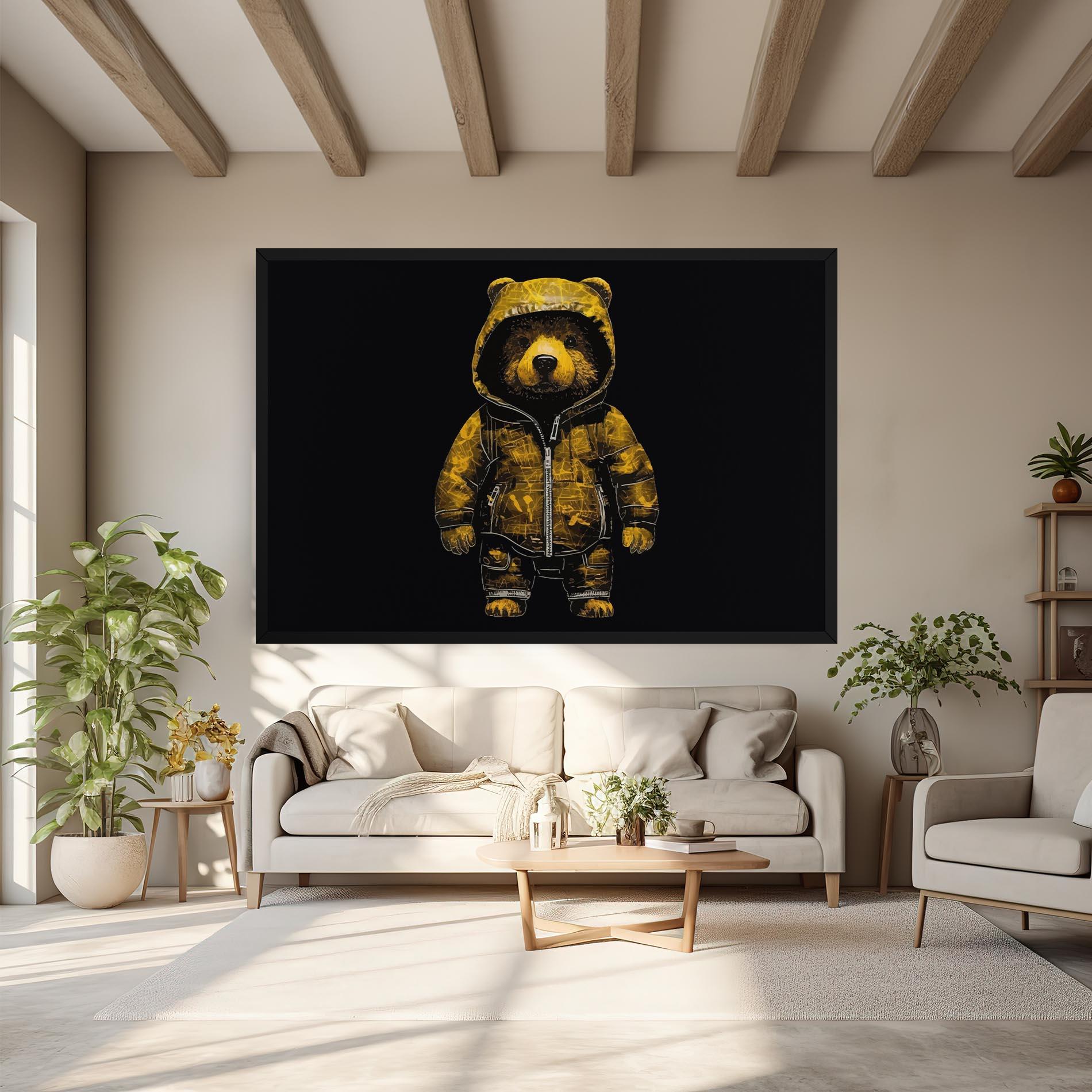 Leinwandbild Yellow Bear mockup 6