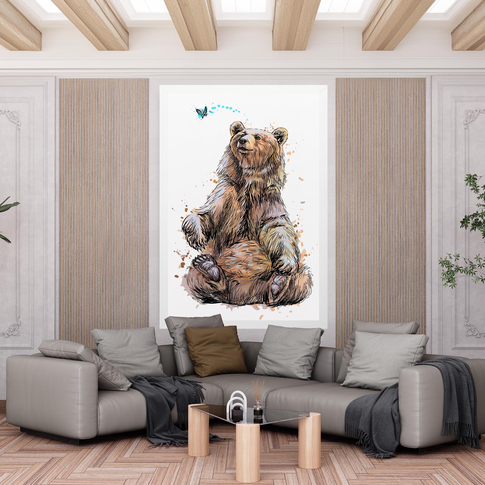 Leinwandbild Butterfly Bear mockup 6