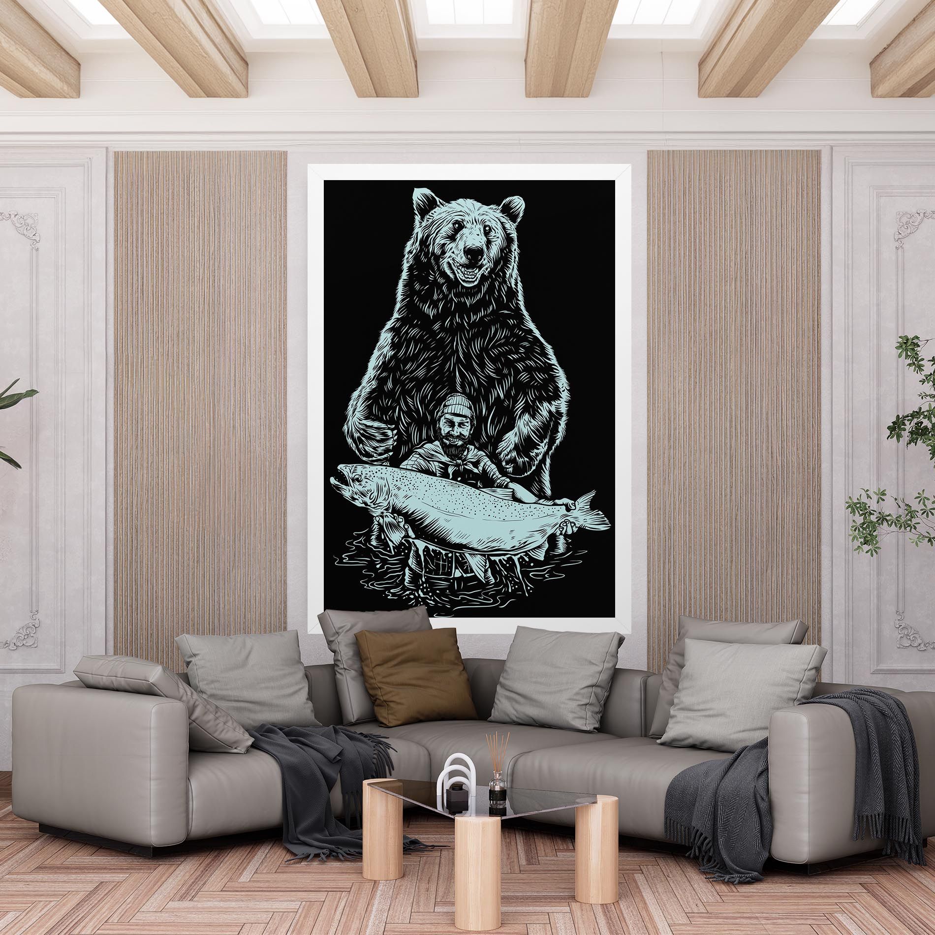 Fishing Bear mockup 6