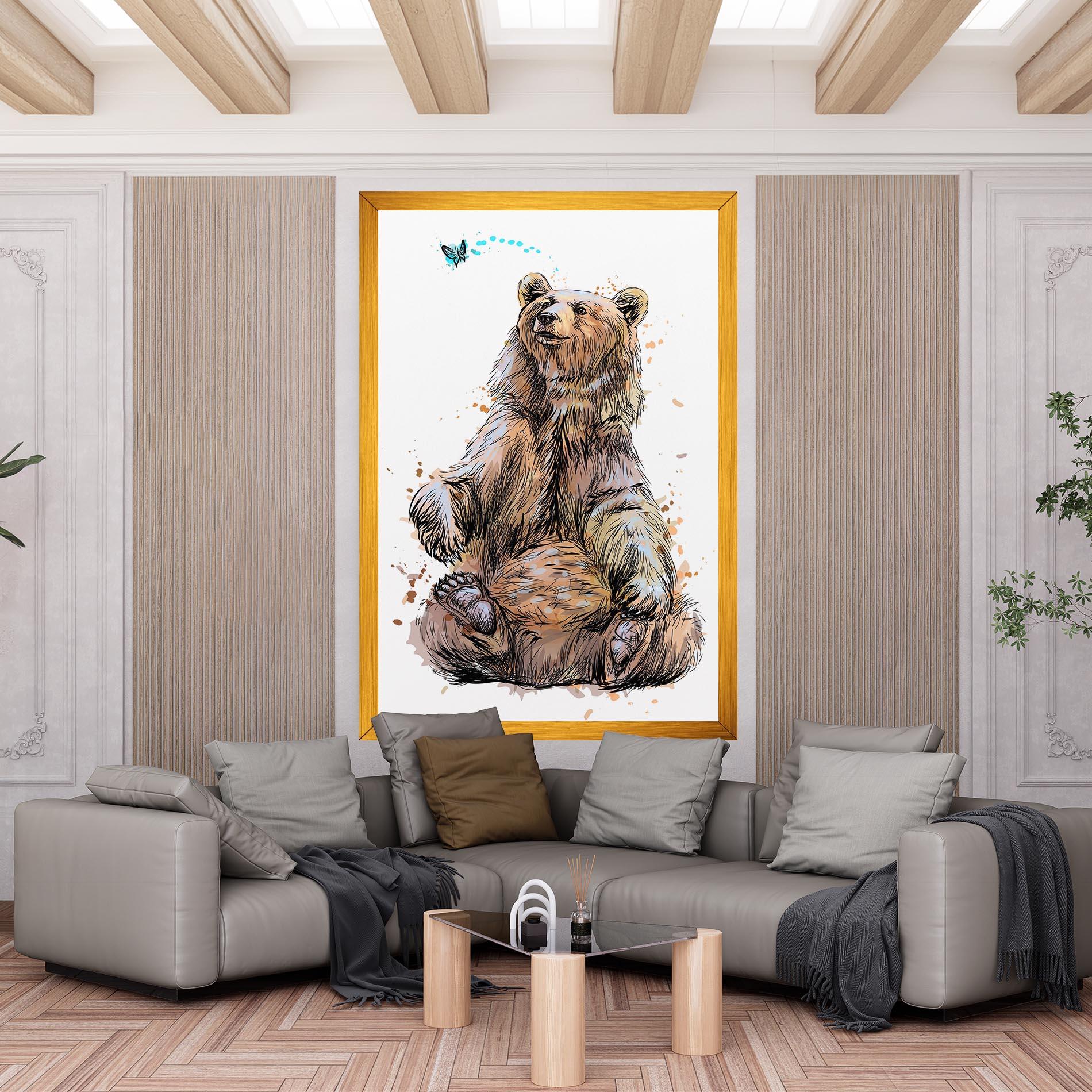 Leinwandbild Butterfly Bear mockup 6