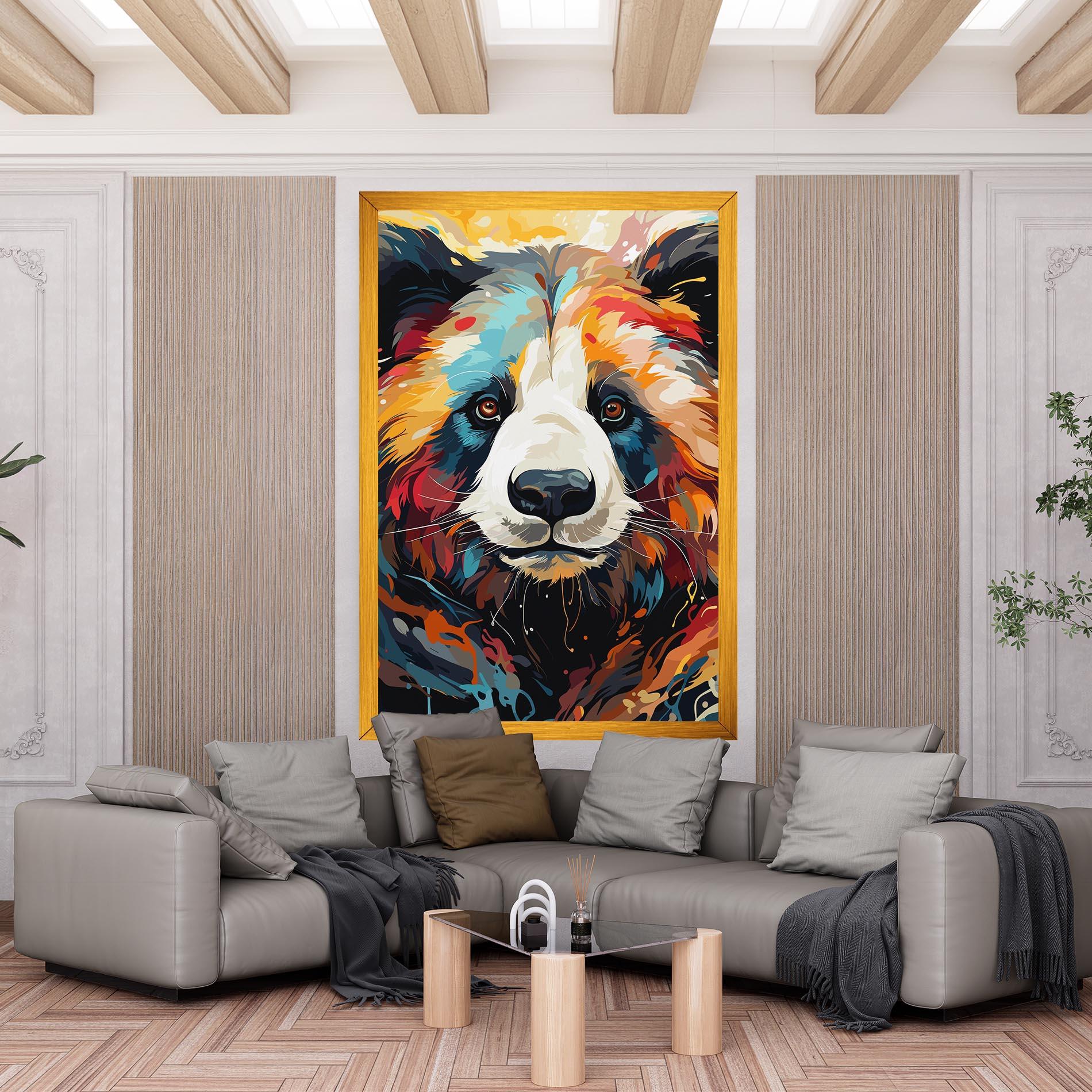 Leinwandbild Cream Color Bear mockup 6