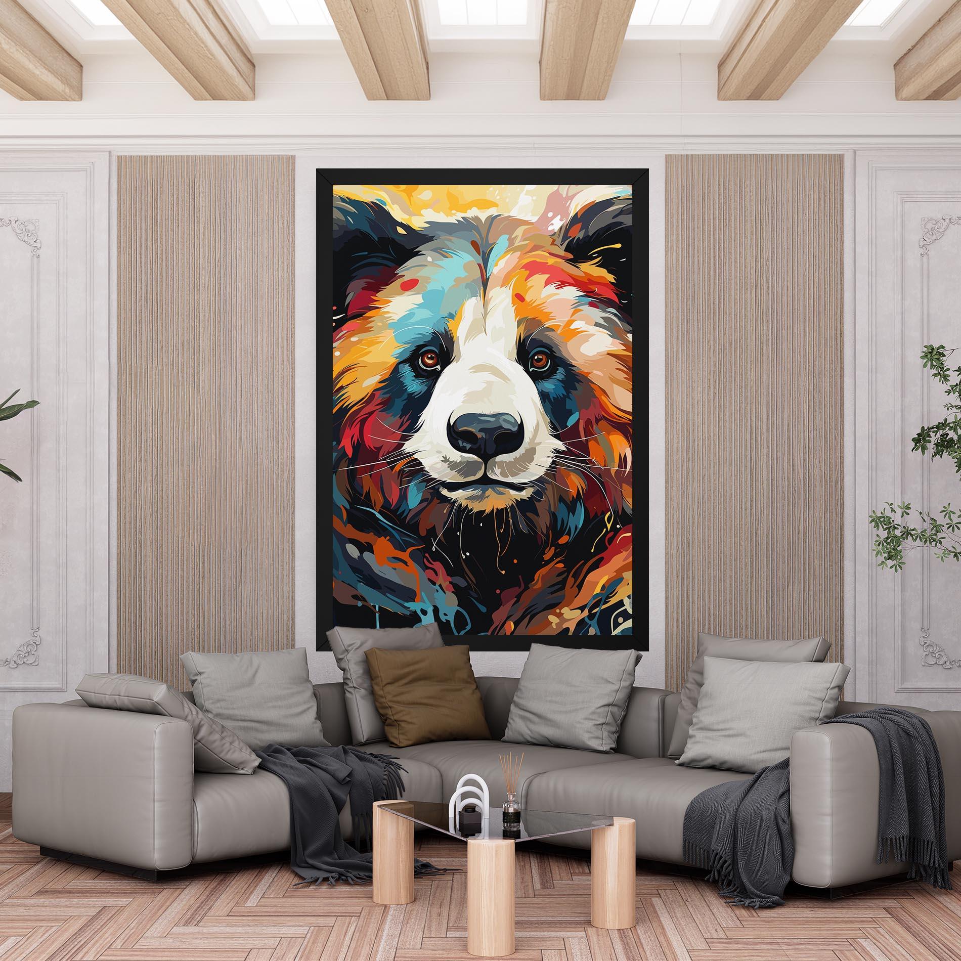 Leinwandbild Cream Color Bear mockup 6