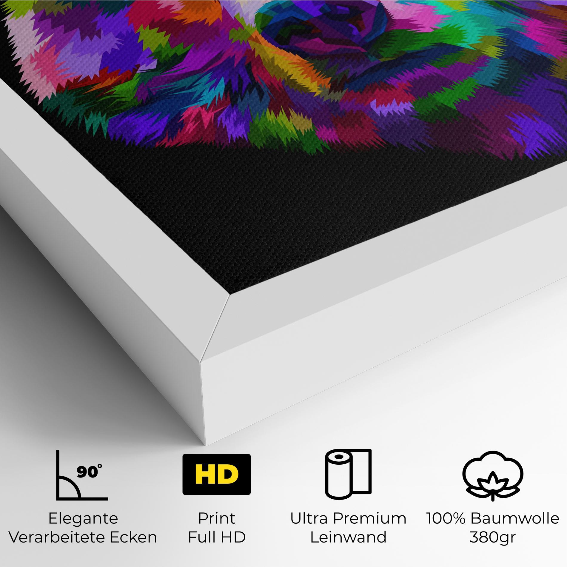 Leinwandbild Bear Head Art mockup 4