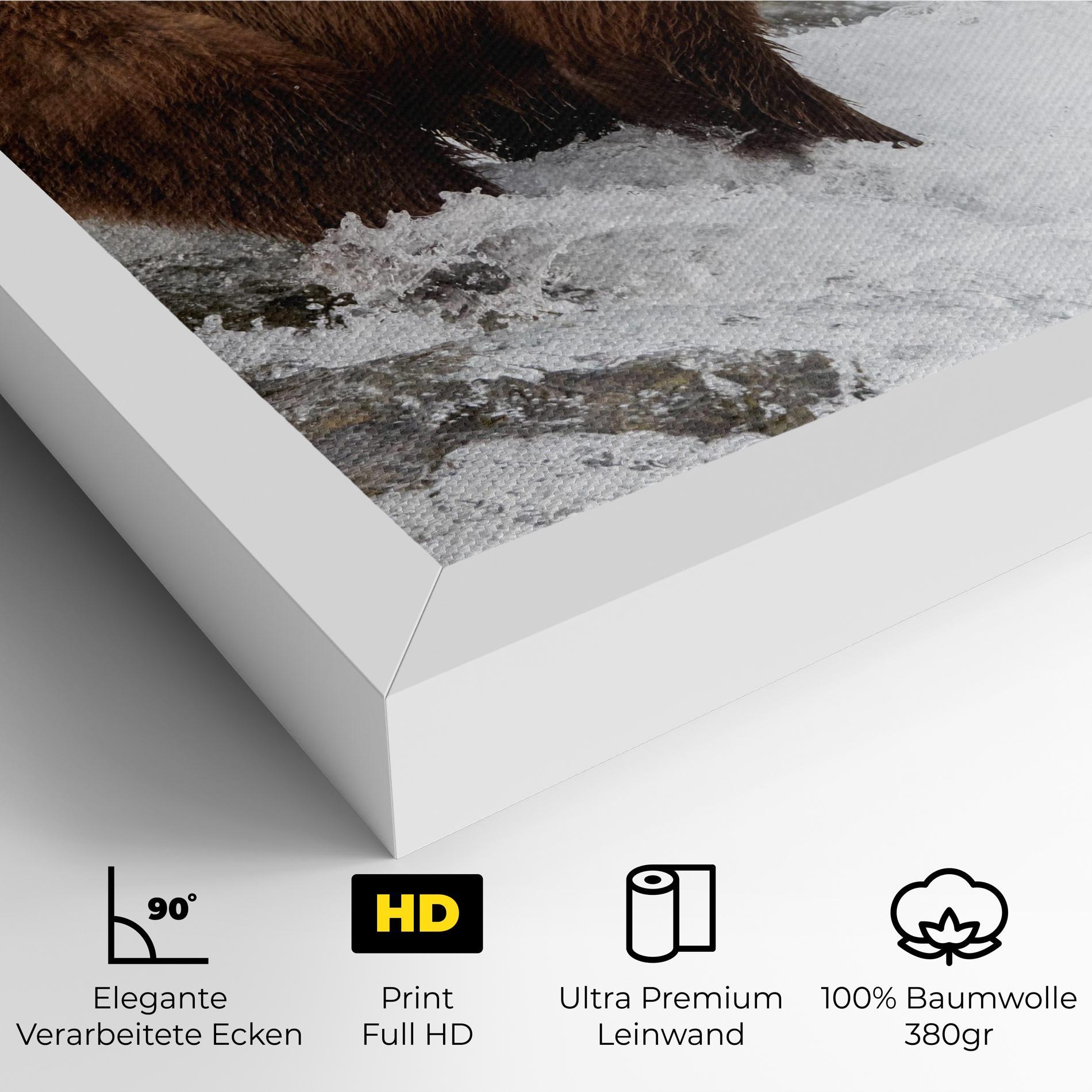 Leinwandbild Bear Hunting mockup 4
