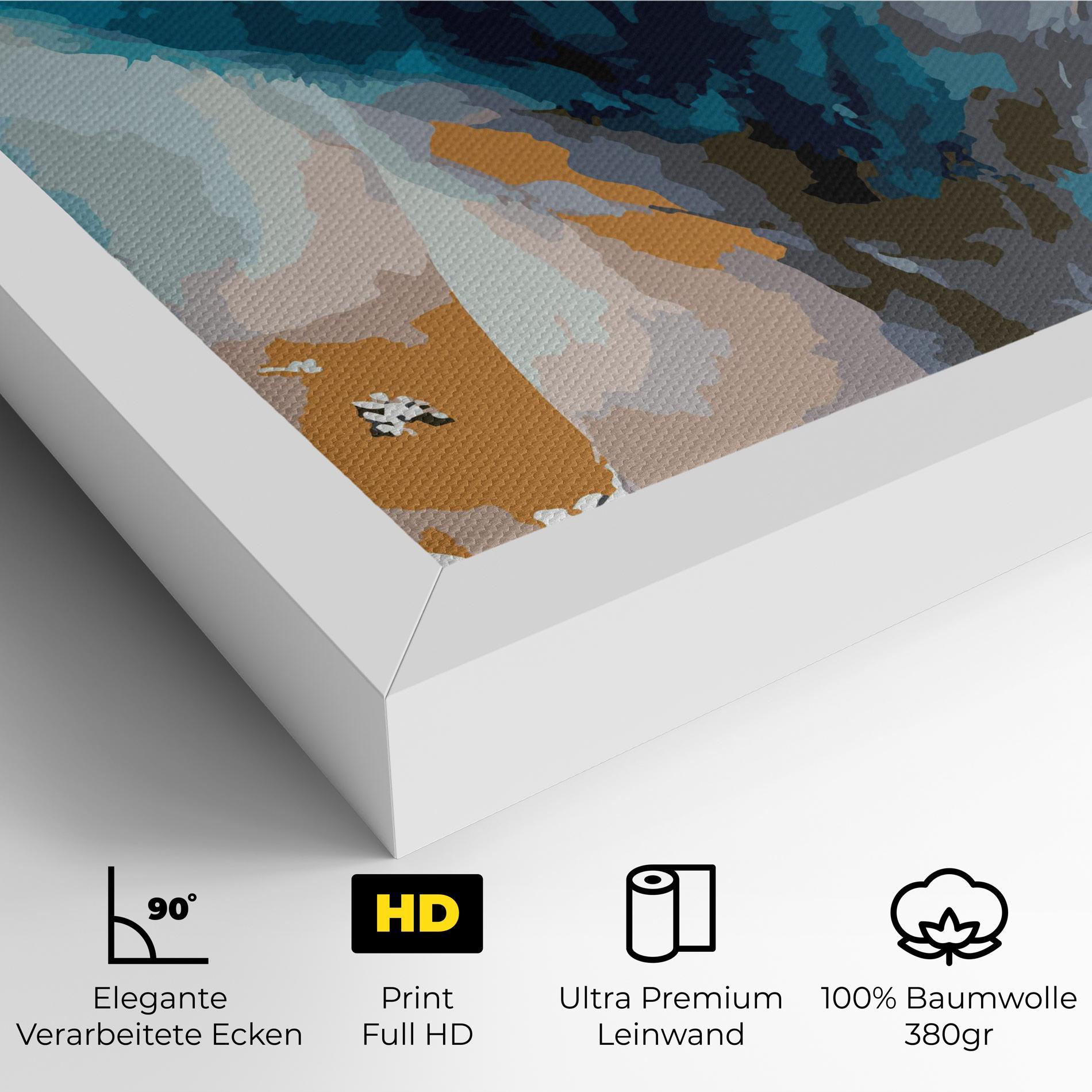 Leinwandbild Beautiful Icebear mockup 4