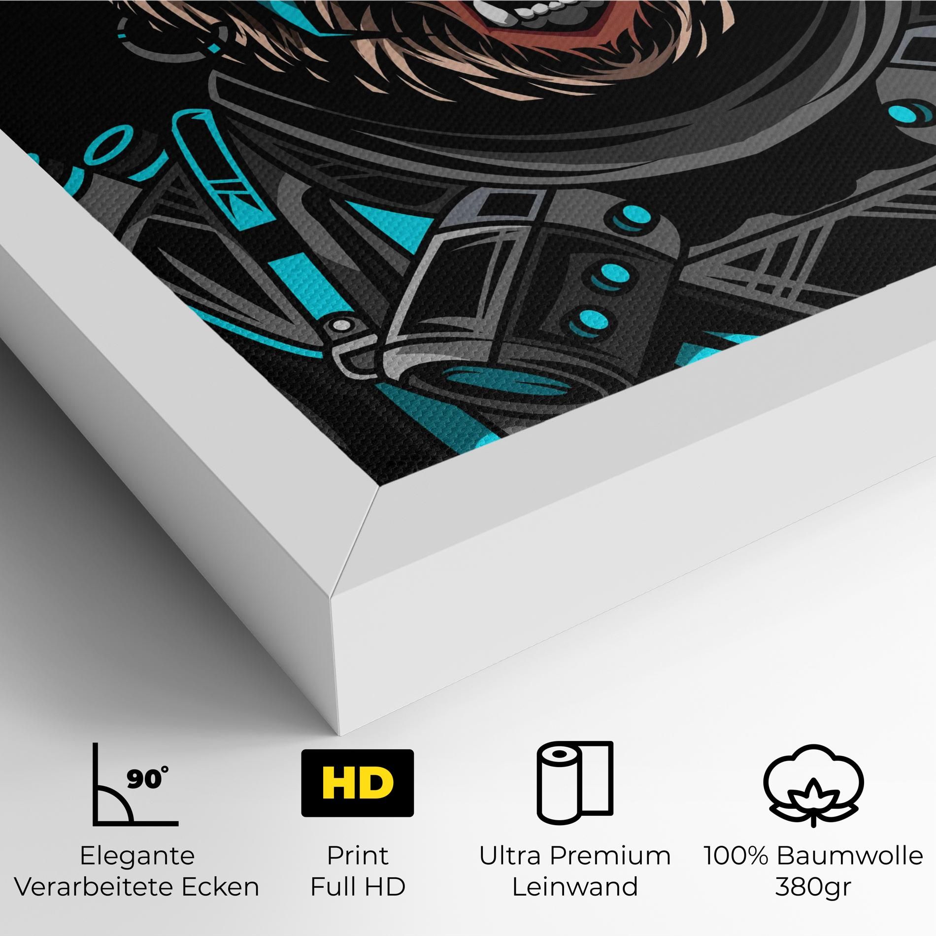 Black Cyborg Bear mockup 4