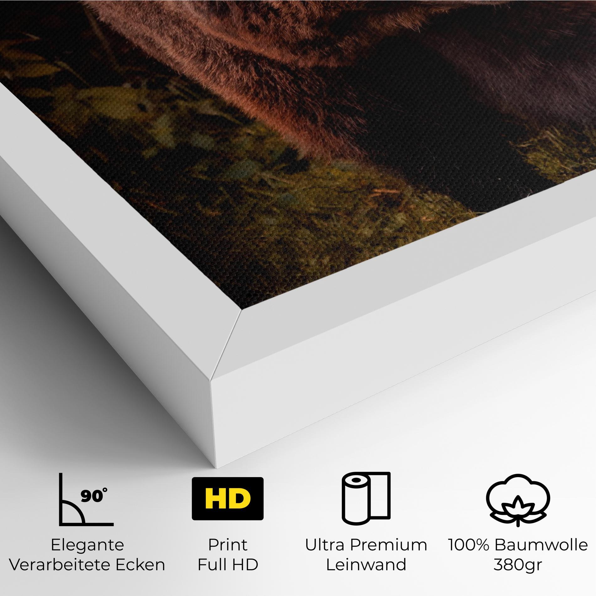 Leinwandbild Brown Bear mockup 4