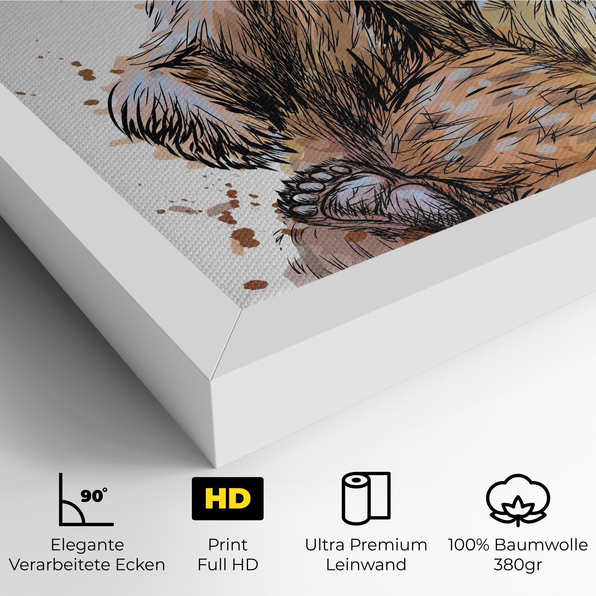 Leinwandbild Butterfly Bear mockup 4