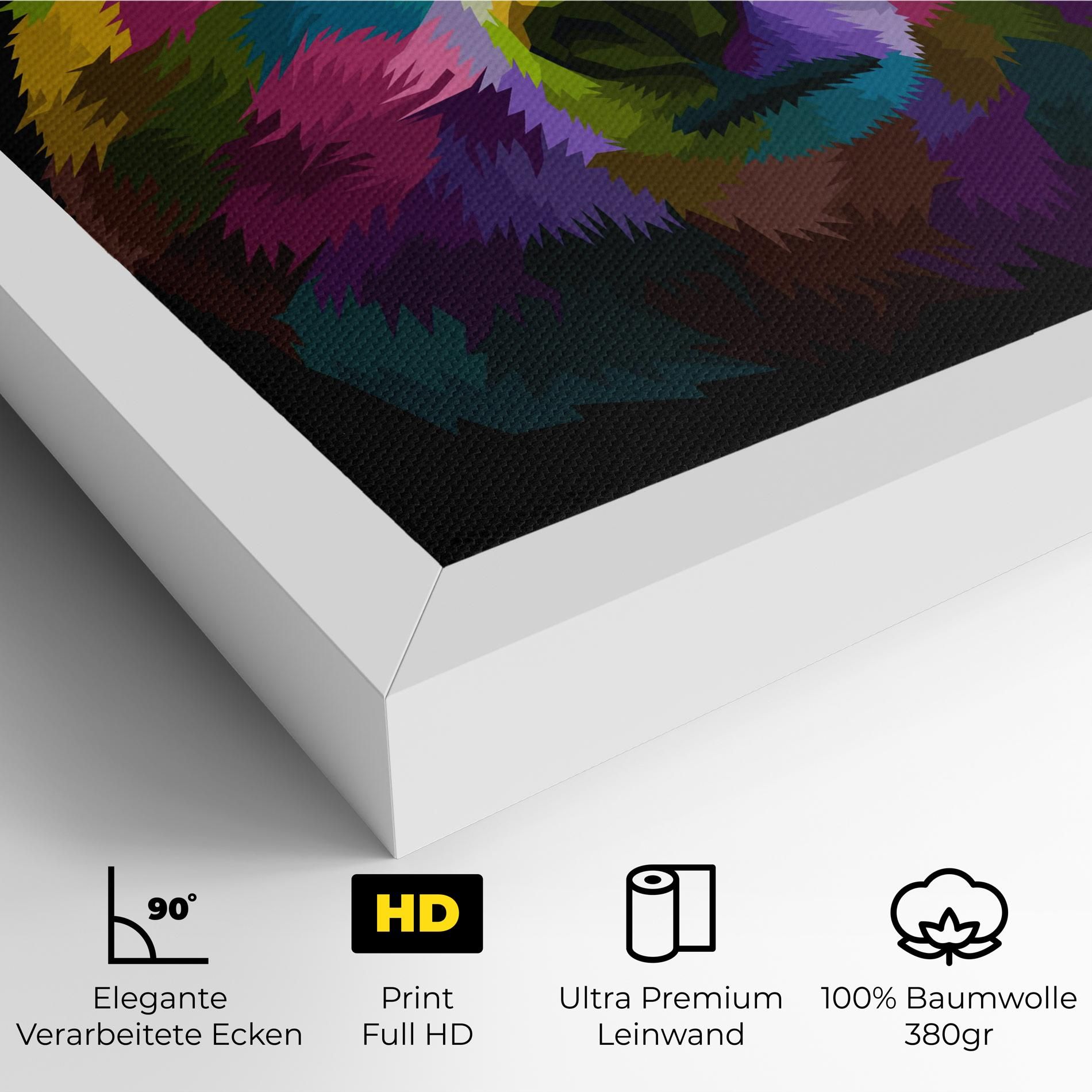 Colorful Bear Head mockup 4