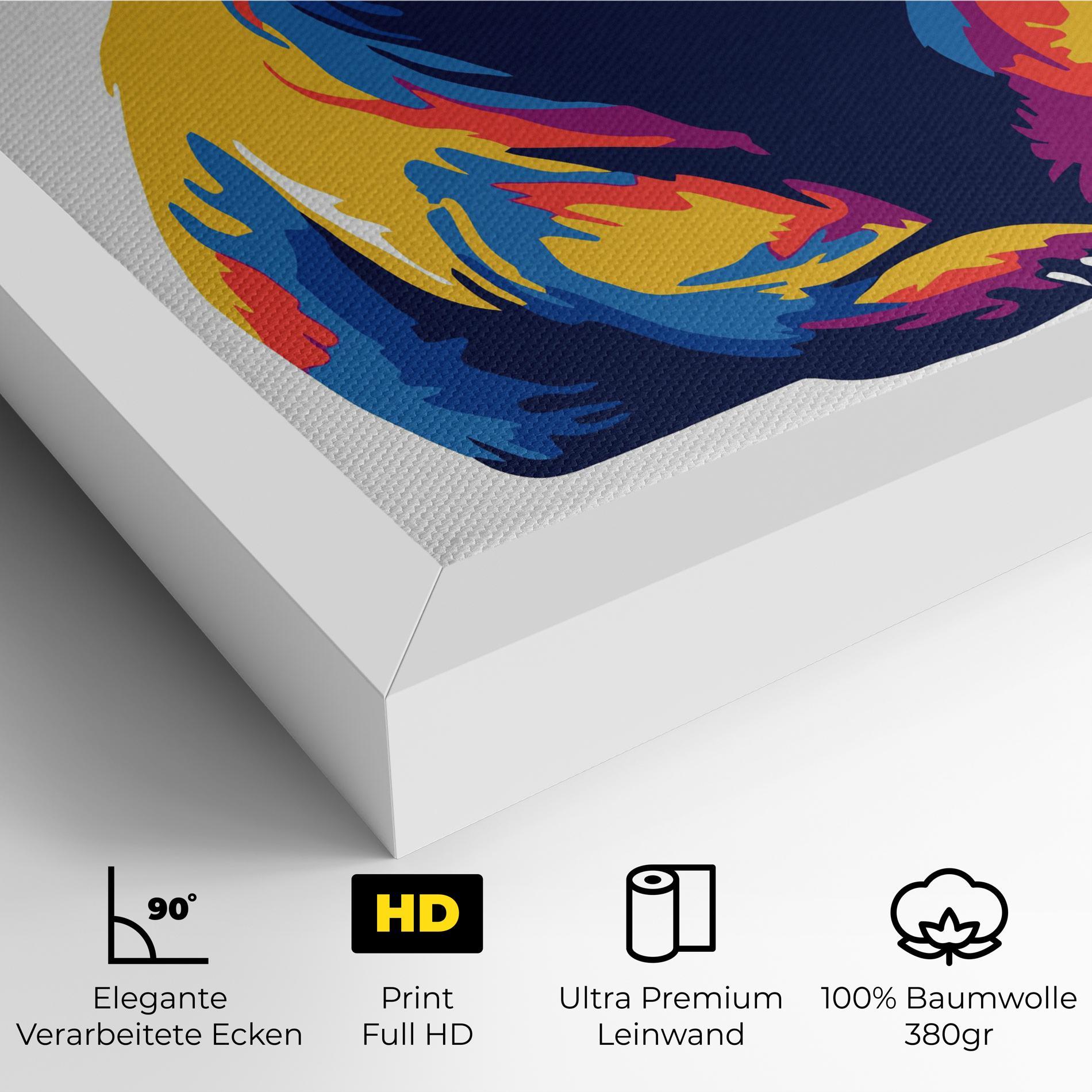 Leinwandbild Cute Panda mockup 4