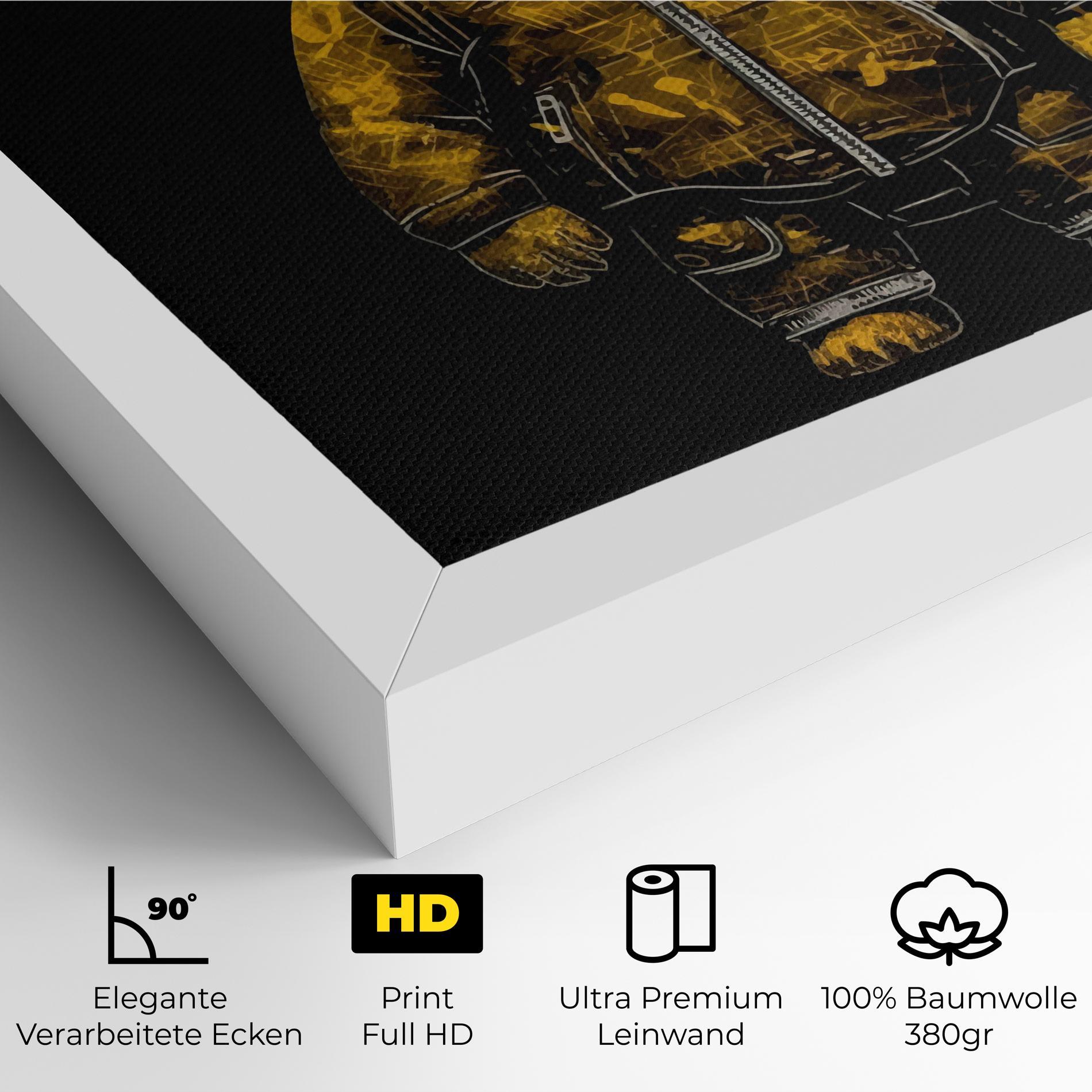 Leinwandbild Yellow Bear mockup 4