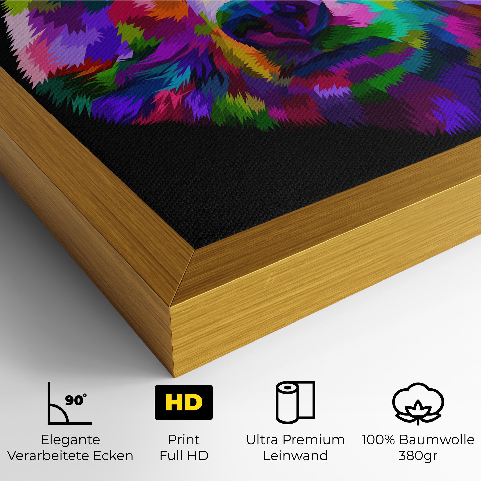 Leinwandbild Bear Head Art mockup 4