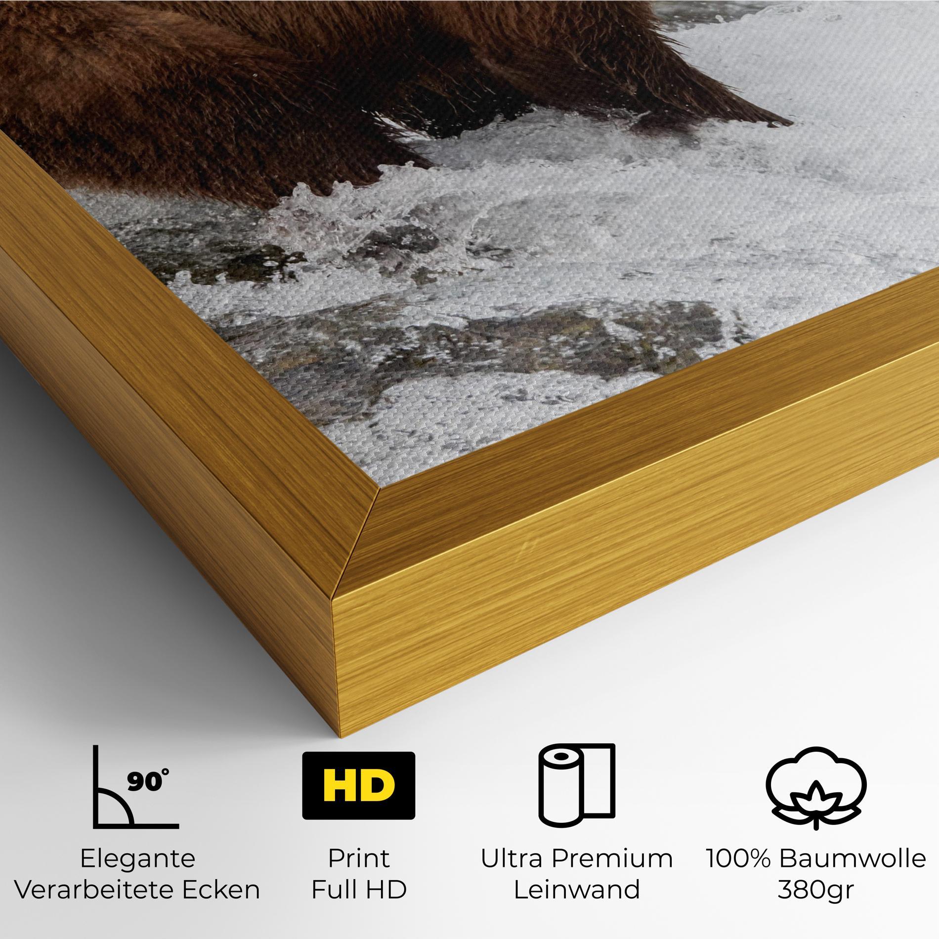 Leinwandbild Bear Hunting mockup 4