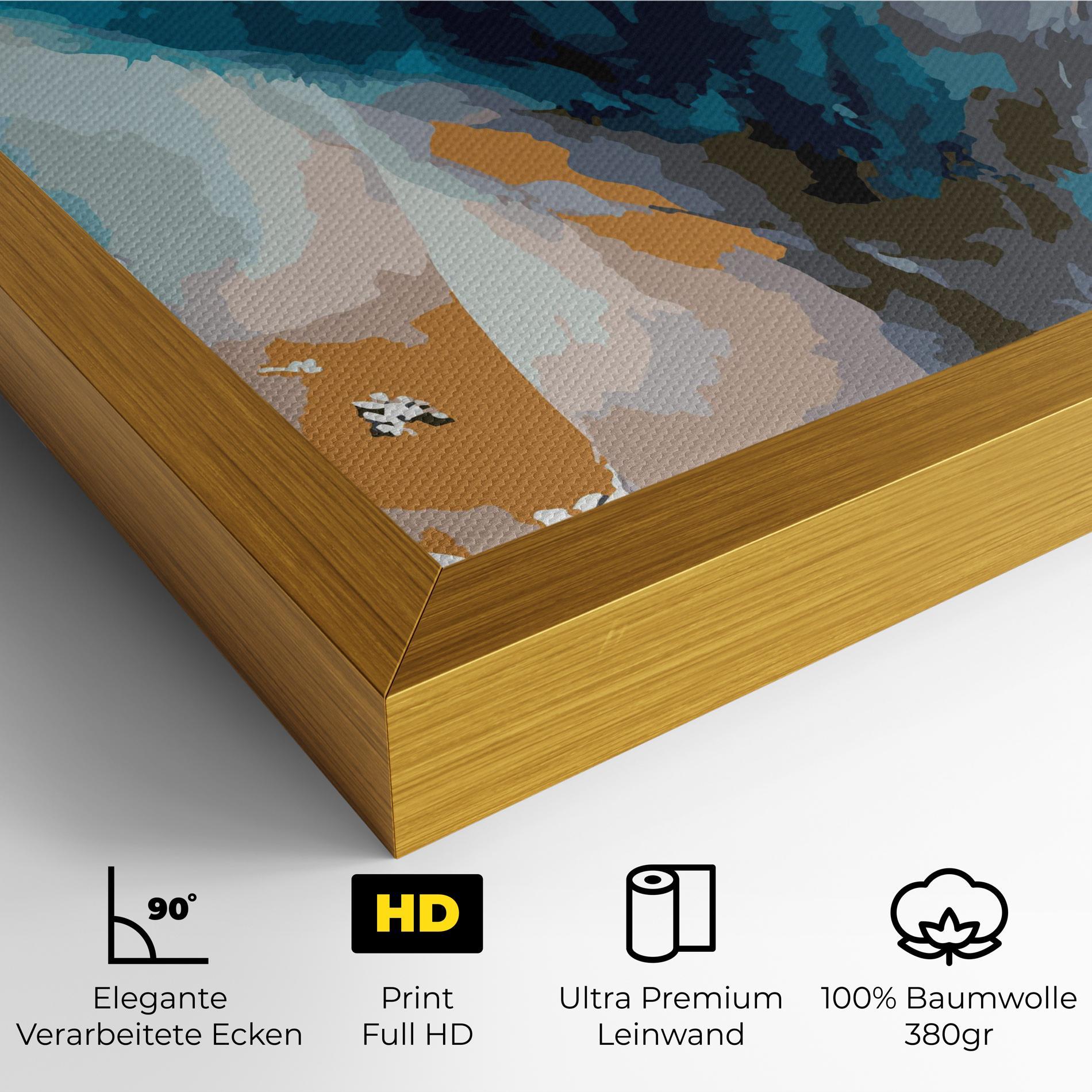 Leinwandbild Beautiful Icebear mockup 4