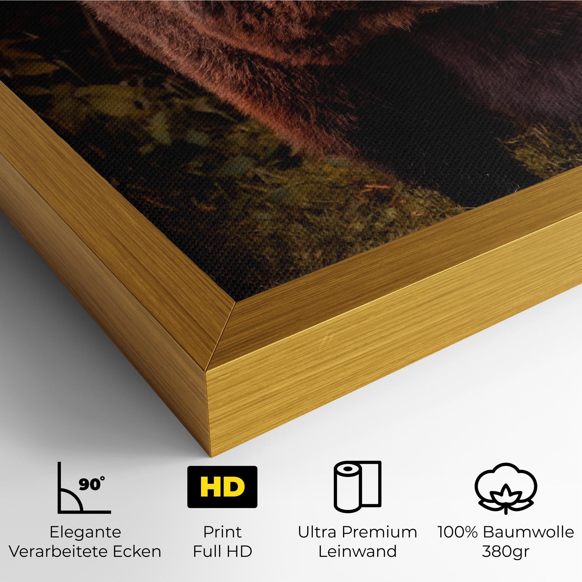 Leinwandbild Brown Bear mockup 4