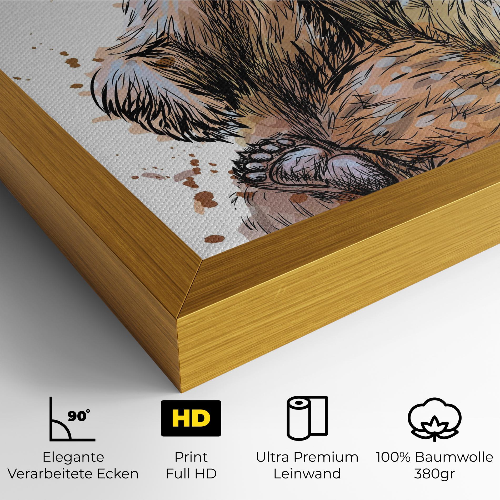 Leinwandbild Butterfly Bear mockup 4