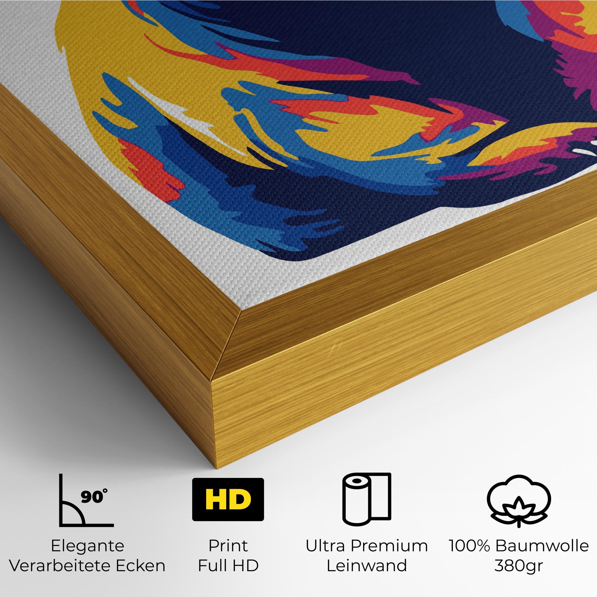 Leinwandbild Cute Panda mockup 4