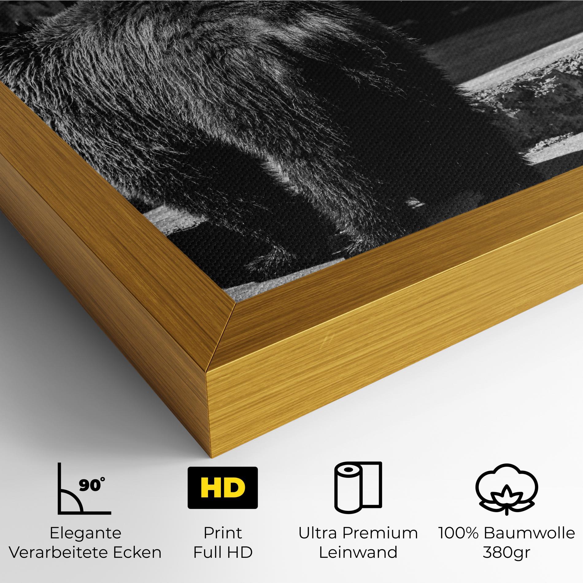 Leinwandbild Grey Bear mockup 4