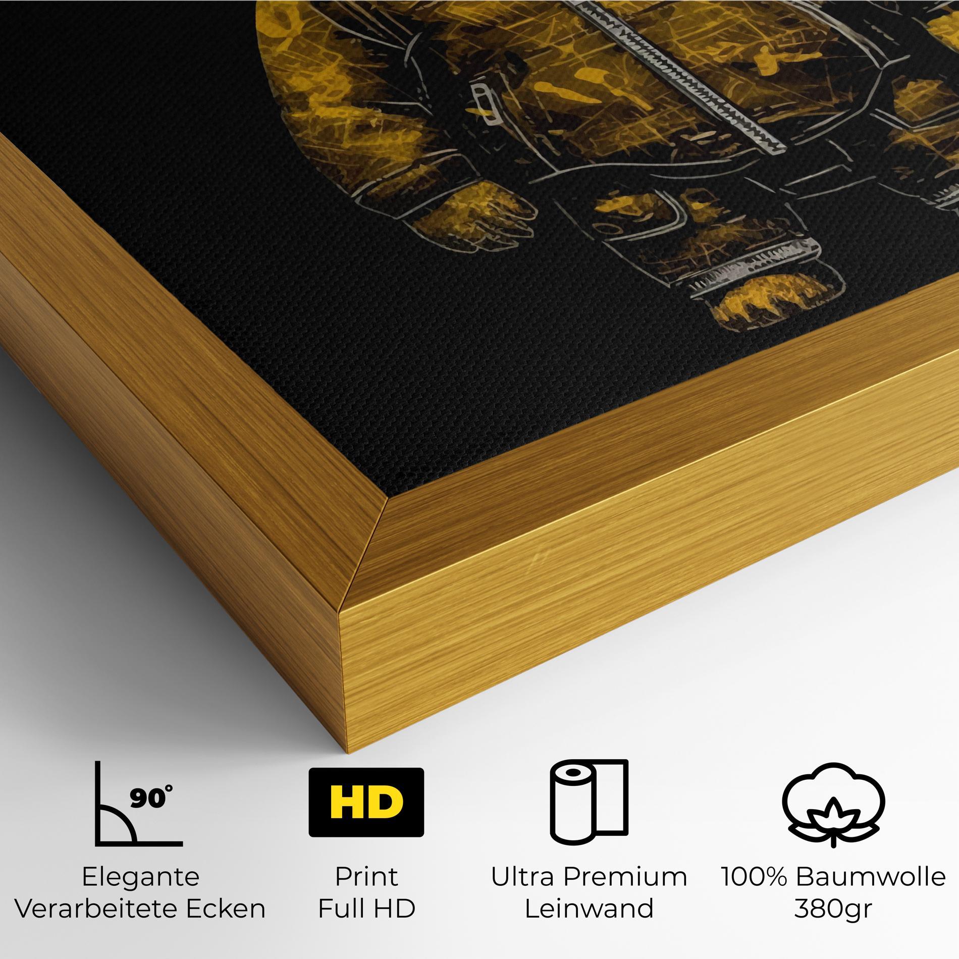 Leinwandbild Yellow Bear mockup 4